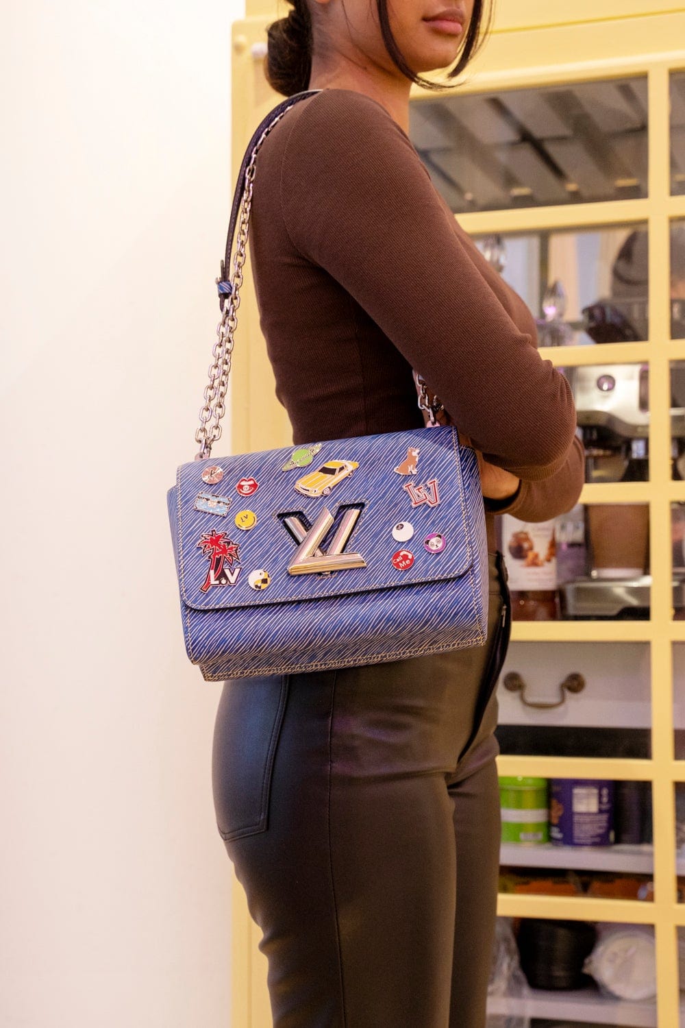 Louis Vuitton Louis Vuitton Twist Blue Epi Handbag RJL1370