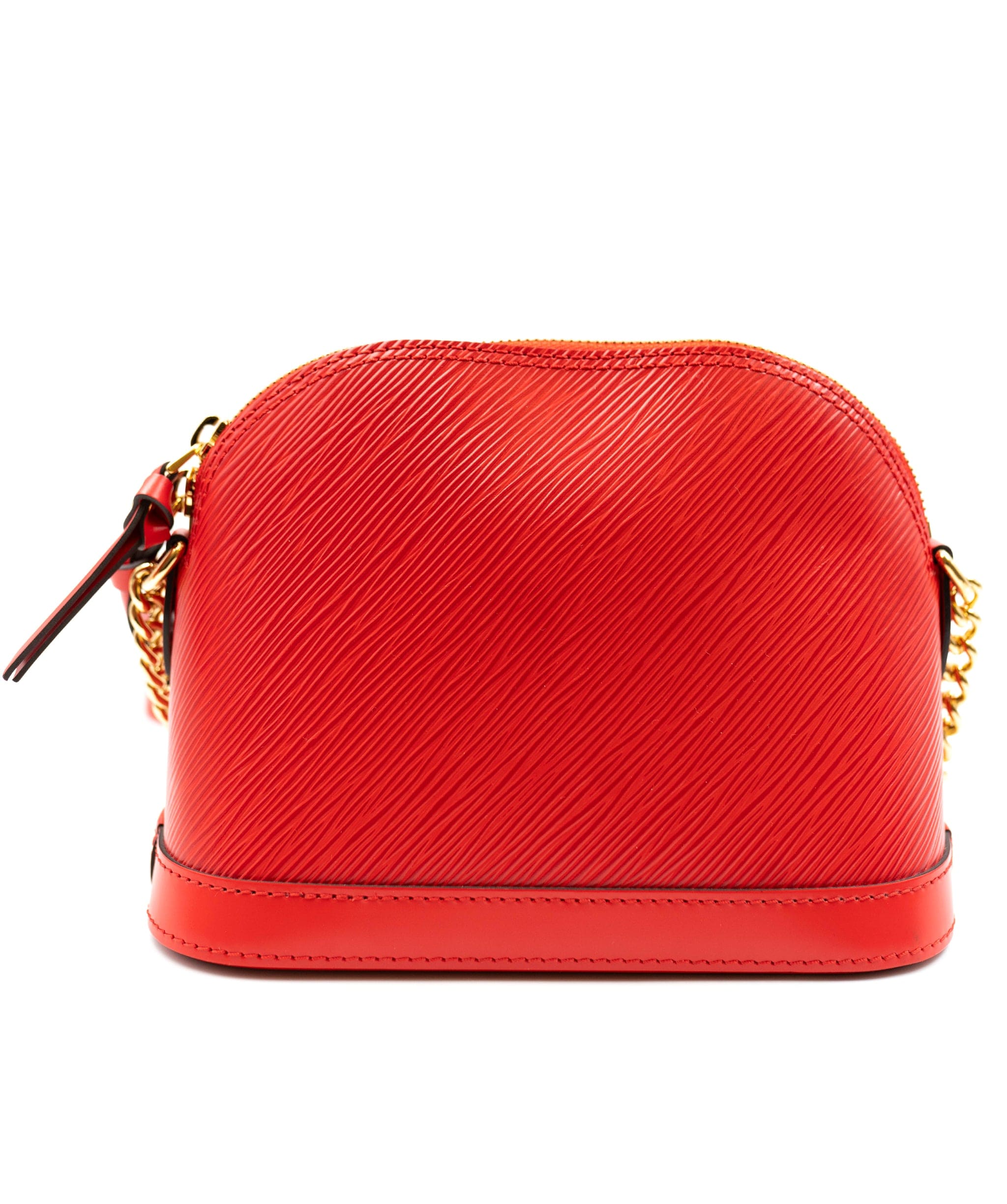 Louis Vuitton LV Alma Red Bag  BB with Fixed Crossbody Chain - AWL3208