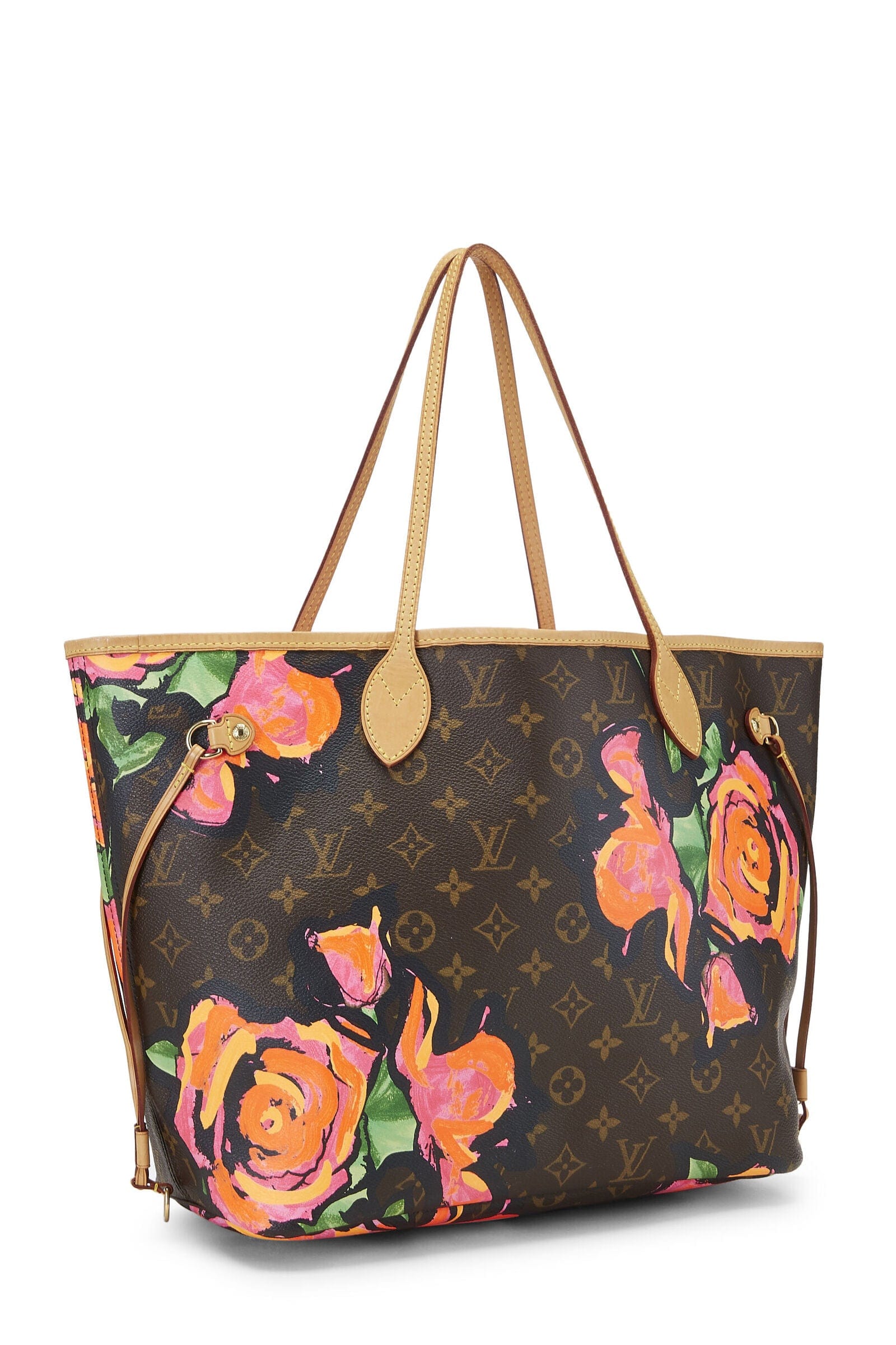 Louis Vuitton LV BROWN ROSES NEVERFULL MM UKL1161