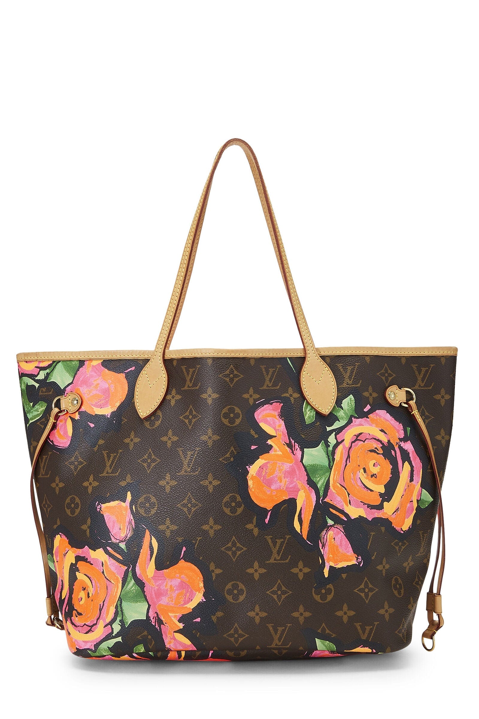 Louis Vuitton LV BROWN ROSES NEVERFULL MM UKL1161