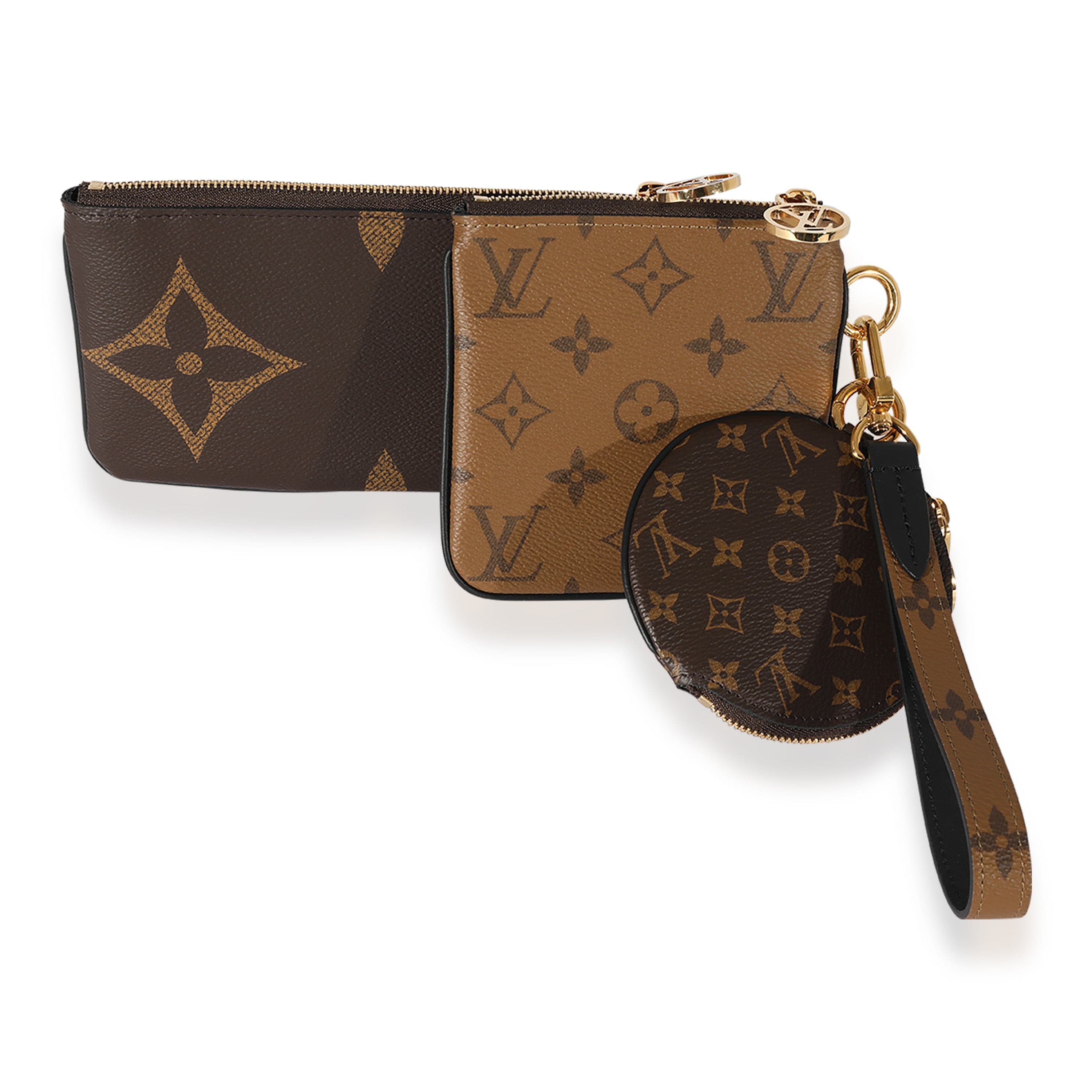 Louis Vuitton Louis Vuitton Reverse Monogram Giant Trio Pouch