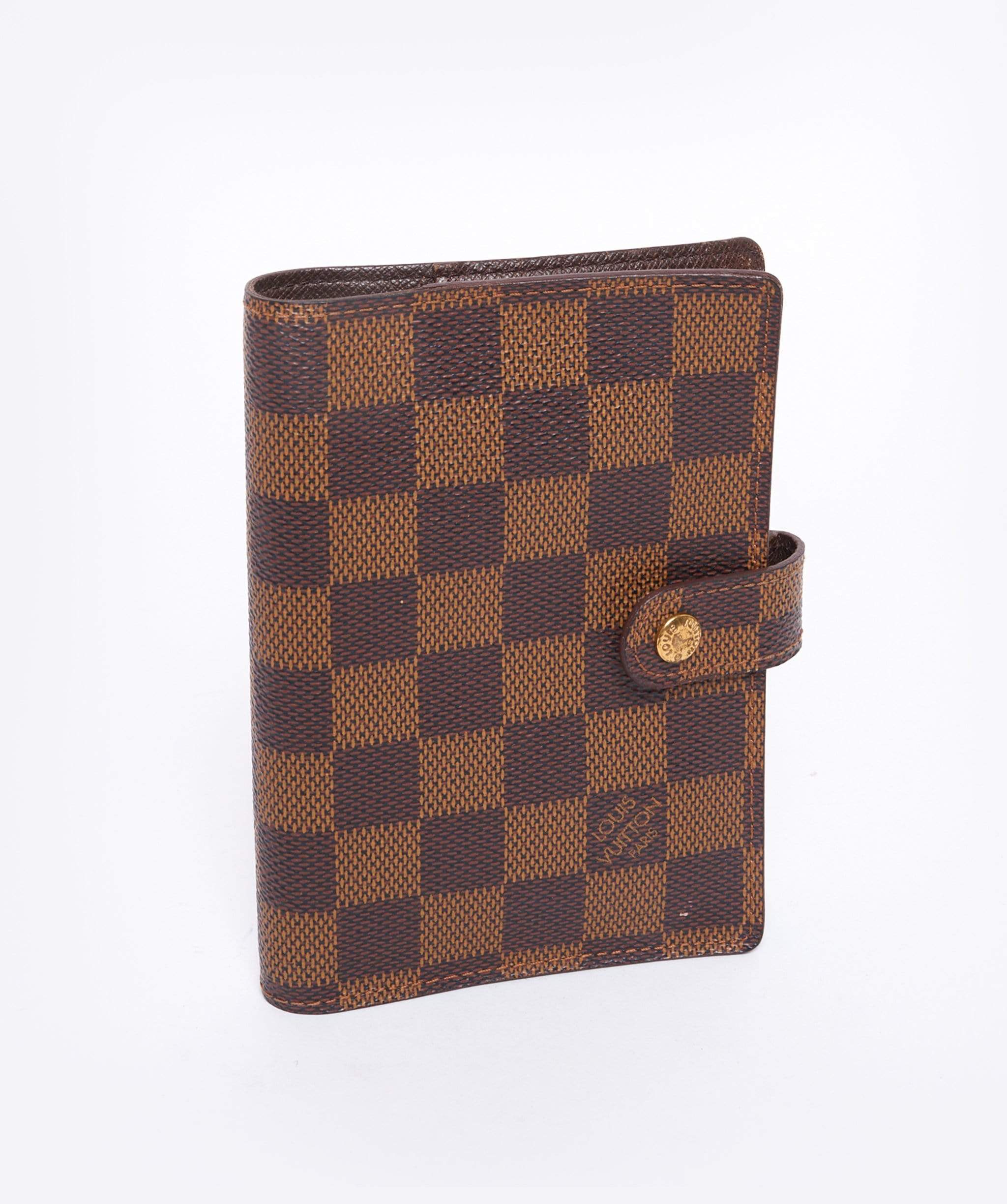 Louis Vuitton LOUIS VUITTON Damier Ebene Agenda PM Day Planner Cover CA0958