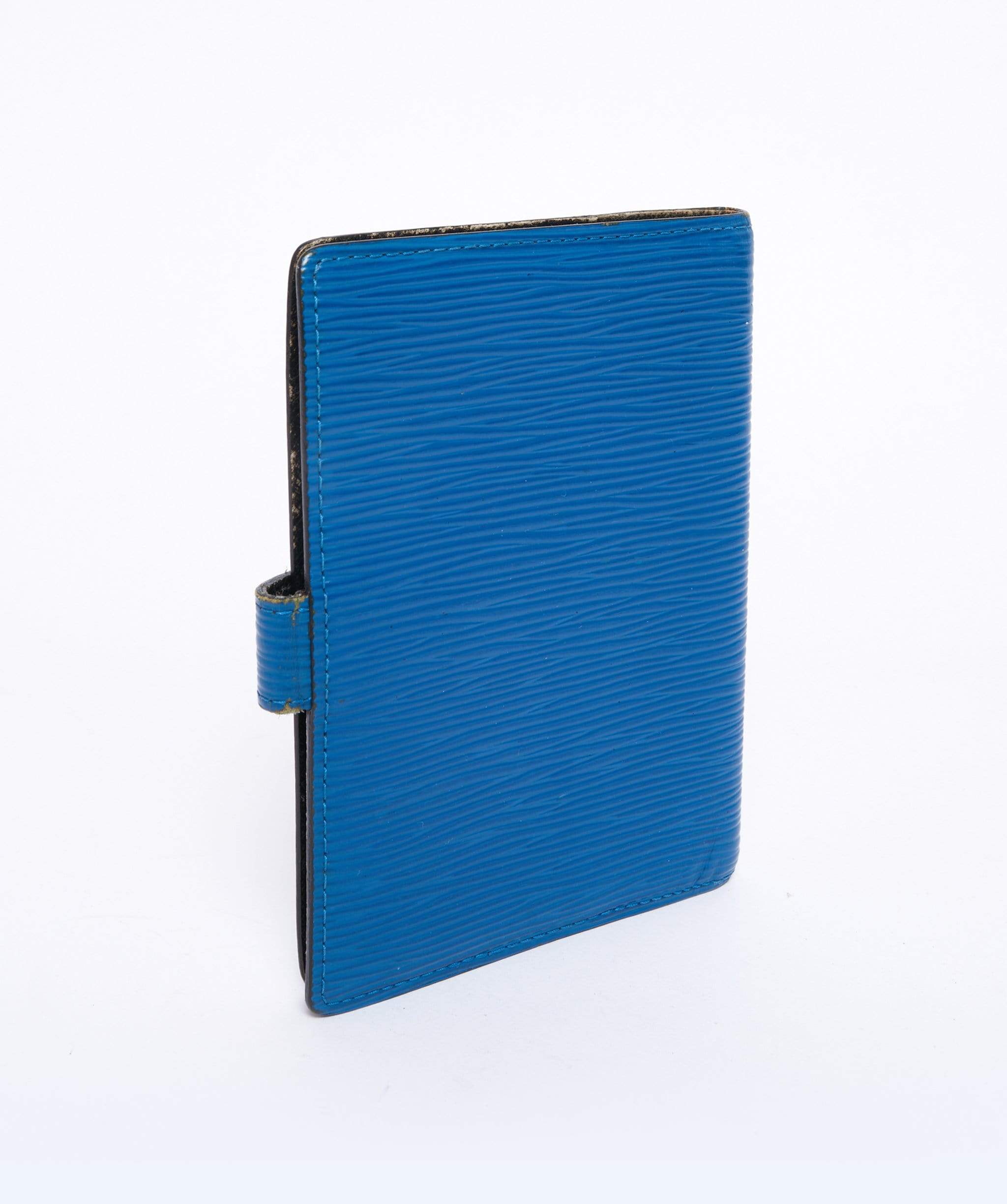 Louis Vuitton LOUIS VUITTON Epi Agenda PM Day Planner Cover Blue CA0977