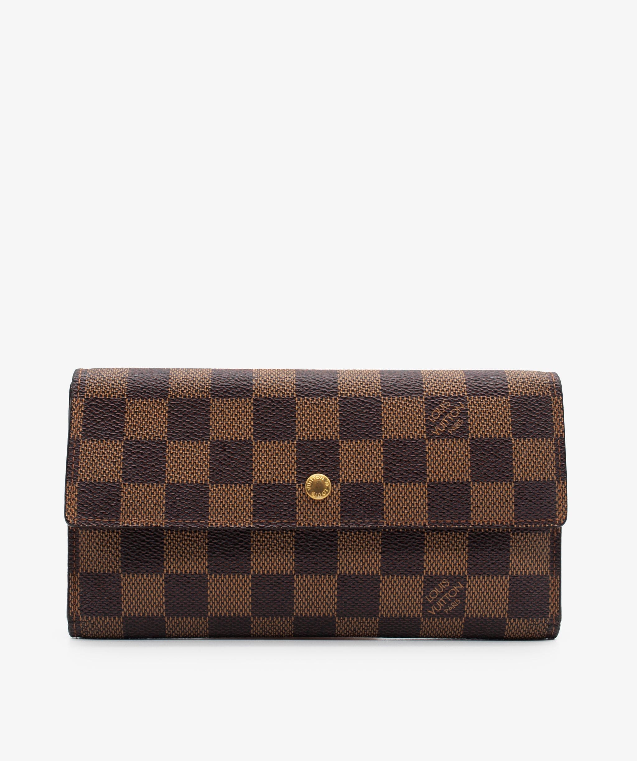 Louis Vuitton Louis Vuitton Damier Ebene Porte Tresol International Wallet N61217 Auth pt026 - AWC1408