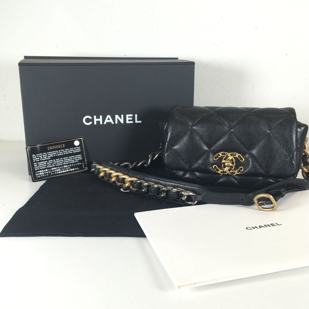 Luxe Du Jour Chanel 19 Mini Belt Bag