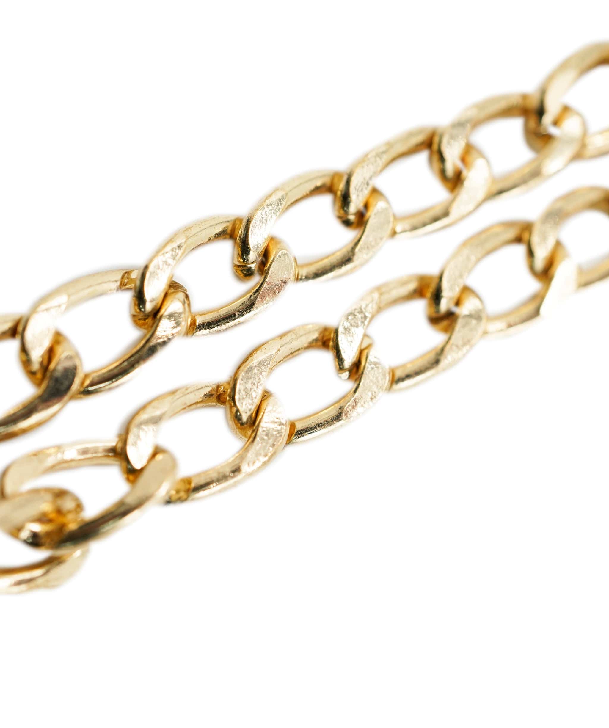 Luxury Promise Luxury Replica
 Double Layer Gold Chunky Chain NW2344