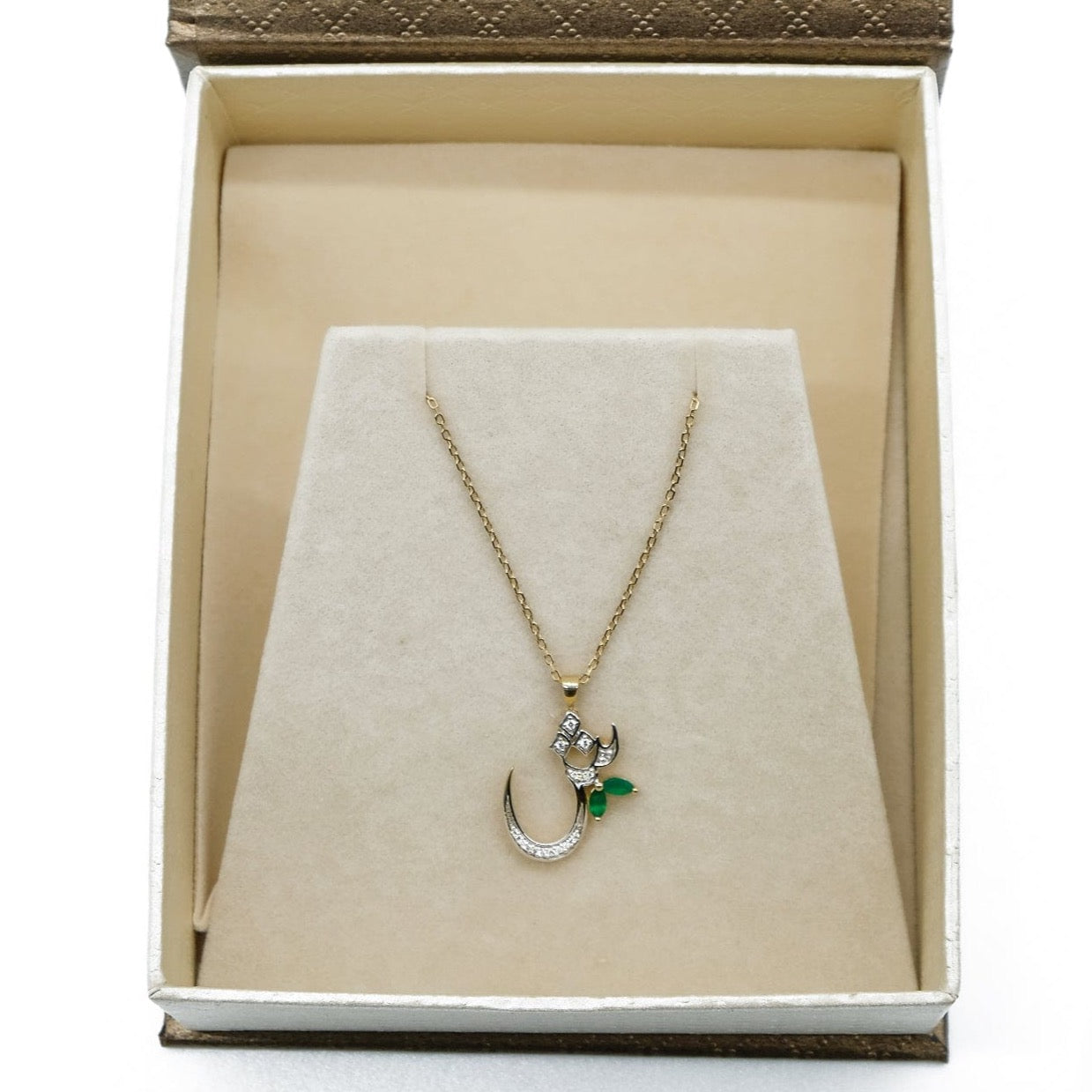 Luxury Promise Special Order: Arabian Diamond and Precious Stone Letter PENDANT REC1206