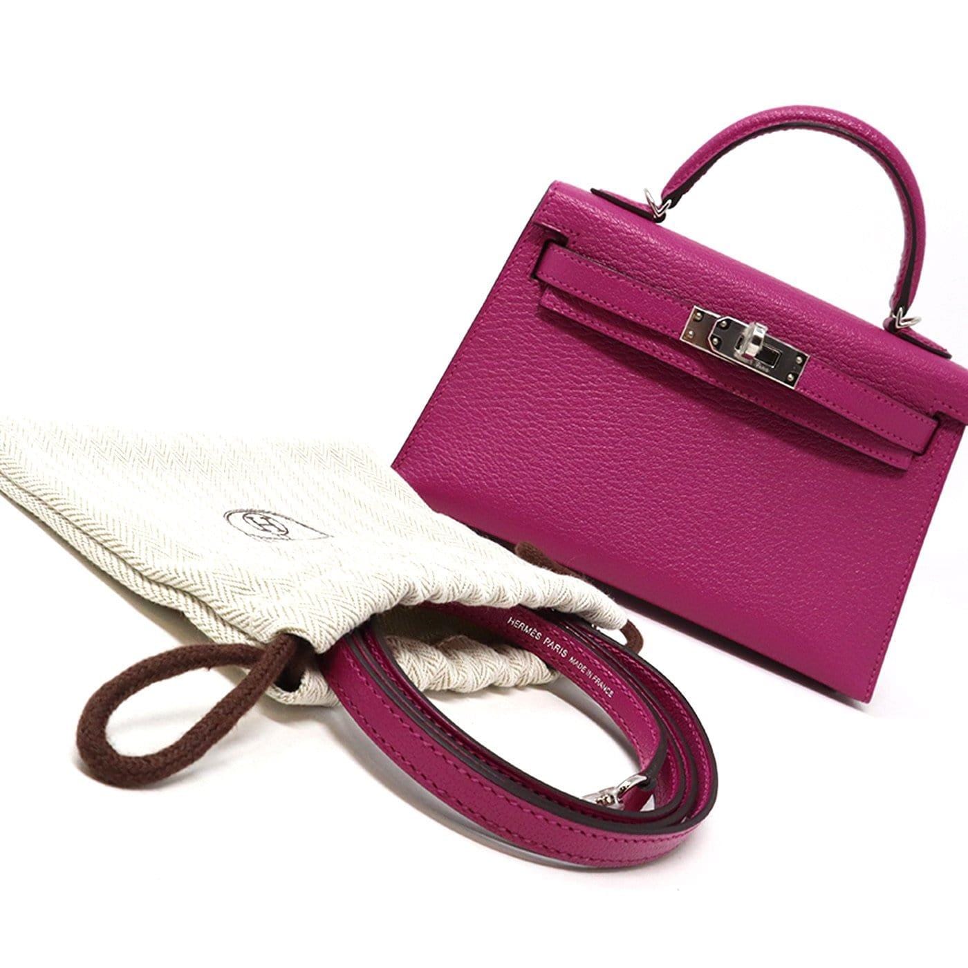 Luxury Promise Hermes mini kelly rose poupre