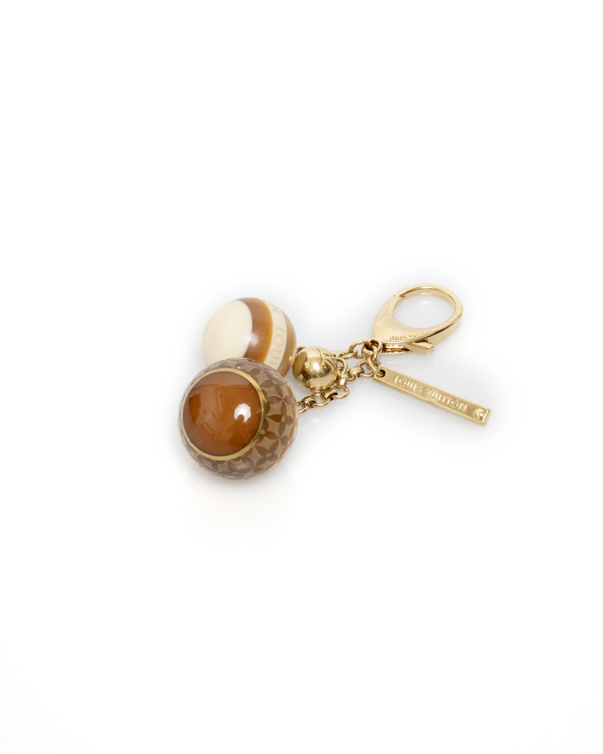 LuxuryPromise Louis Vuitton Triple Ball in Brown Bag Charm and Key Holder - AWL1754