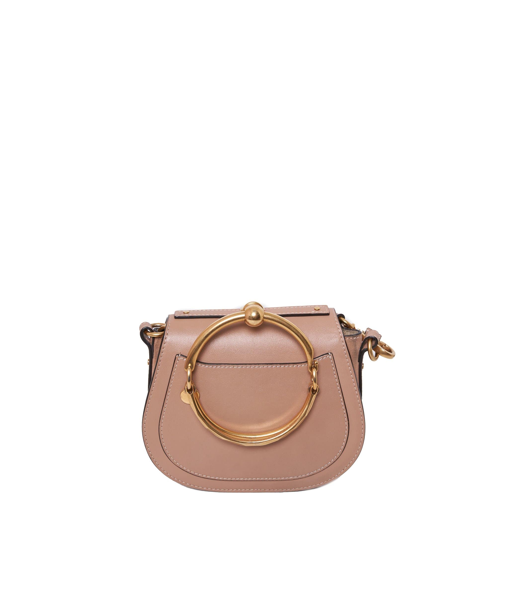 LuxuryPromise Chloe Beige Leather Nile Bag GHW - AGL1225