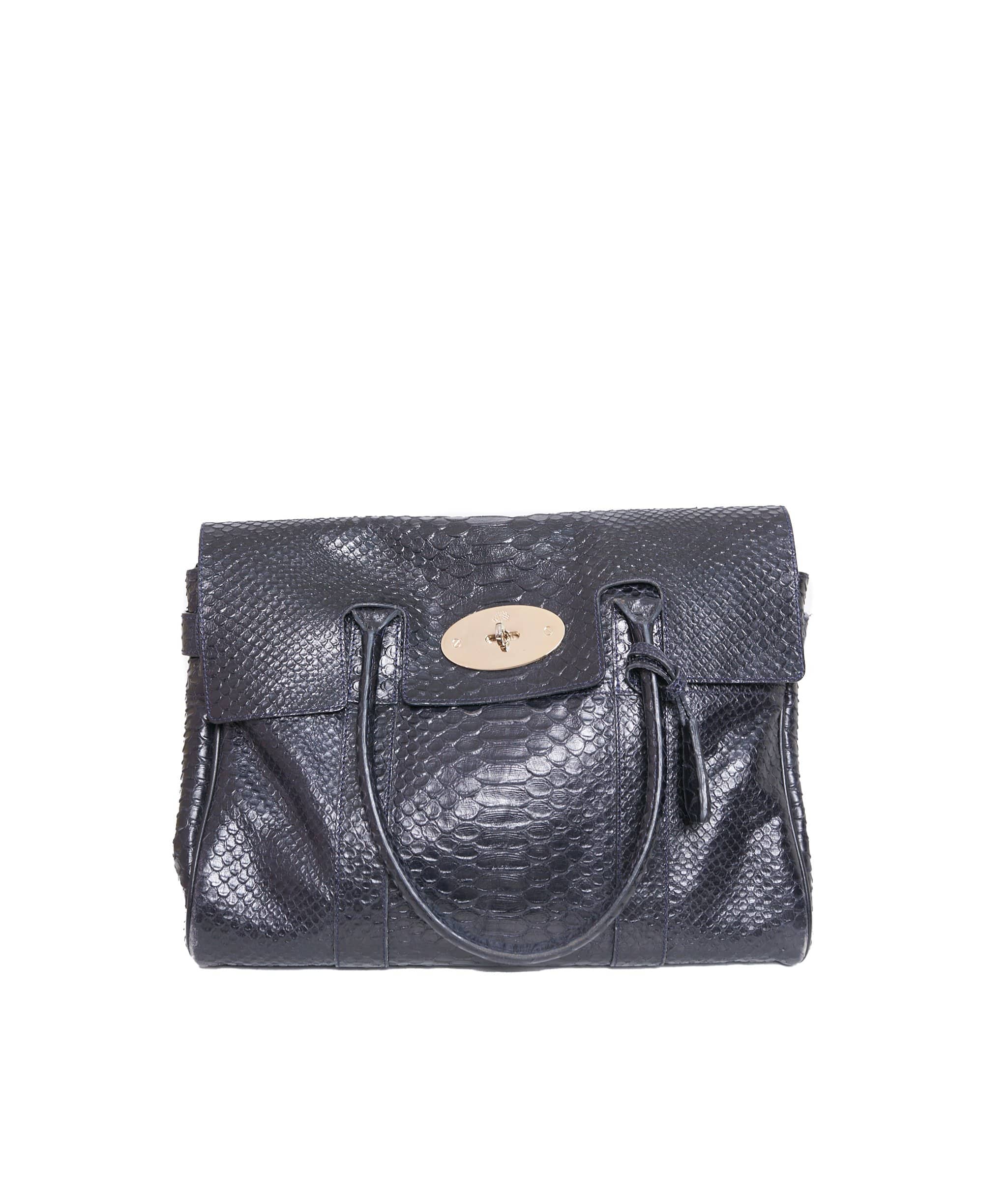 LuxuryPromise Mulberry Croc Embossed Leather Bayswater PHW - AGL1223