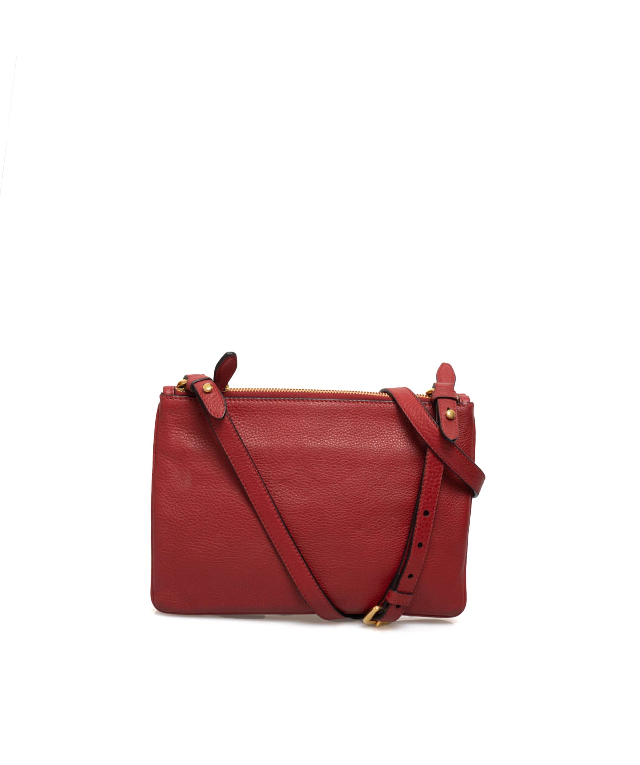 LuxuryPromise Prada Red Crossbody Leather Bag - ADL1619