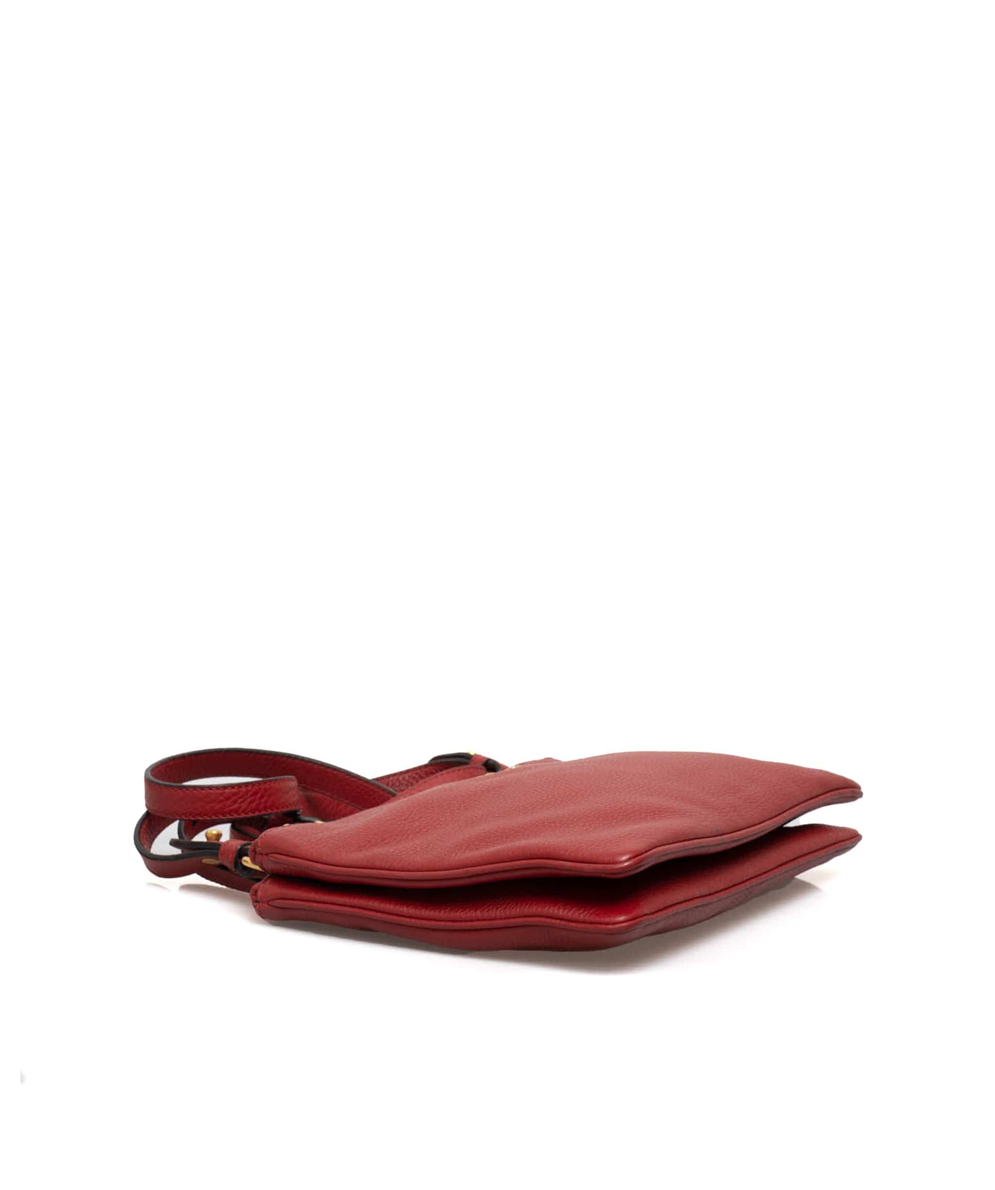 LuxuryPromise Prada Red Crossbody Leather Bag - ADL1619