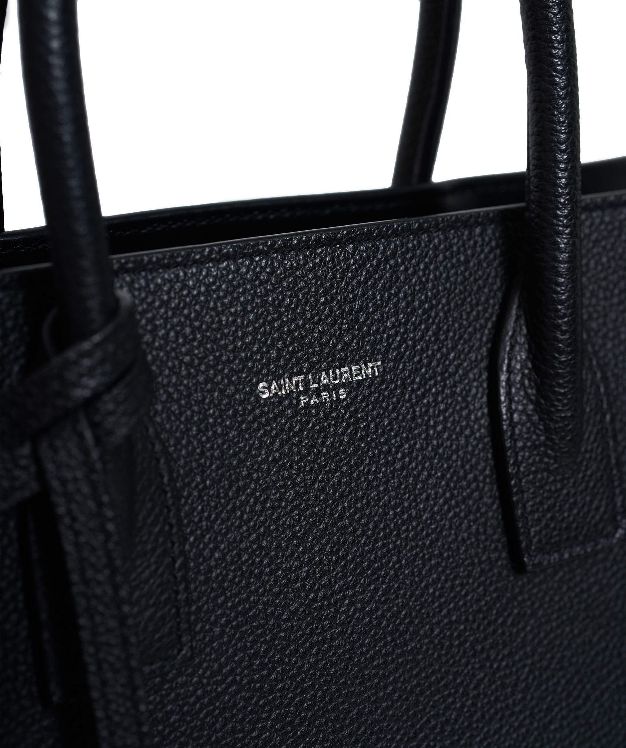 LuxuryPromise Saint Laurent Black Leather Sac De Jour Bag AGL1177