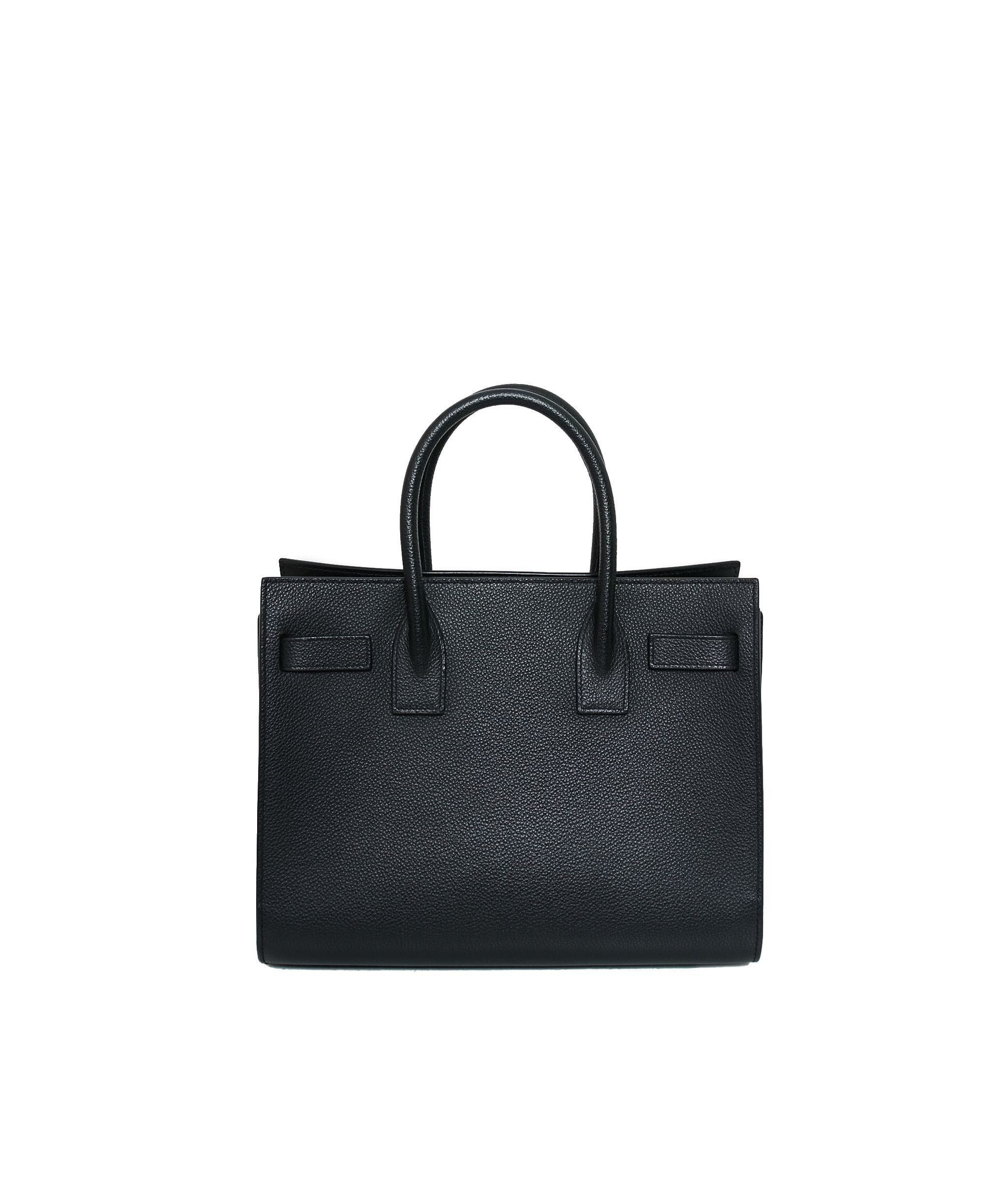 LuxuryPromise Saint Laurent Black Leather Sac De Jour Bag AGL1177