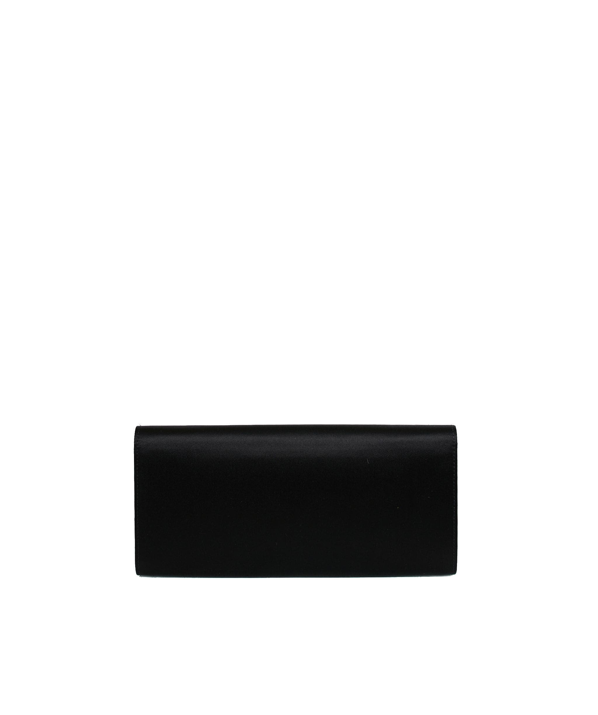 LuxuryPromise Valentino Black Bow Satin Clutch Bag AGL1169