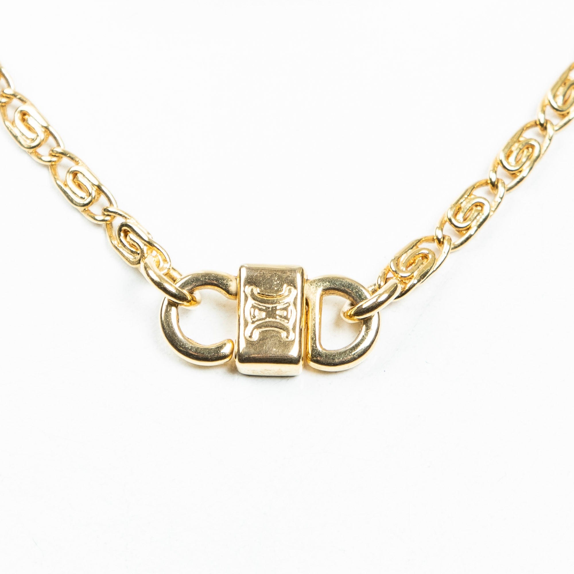 LuxuryPromise Celine Logo Pendant Choker Necklace AAS3908