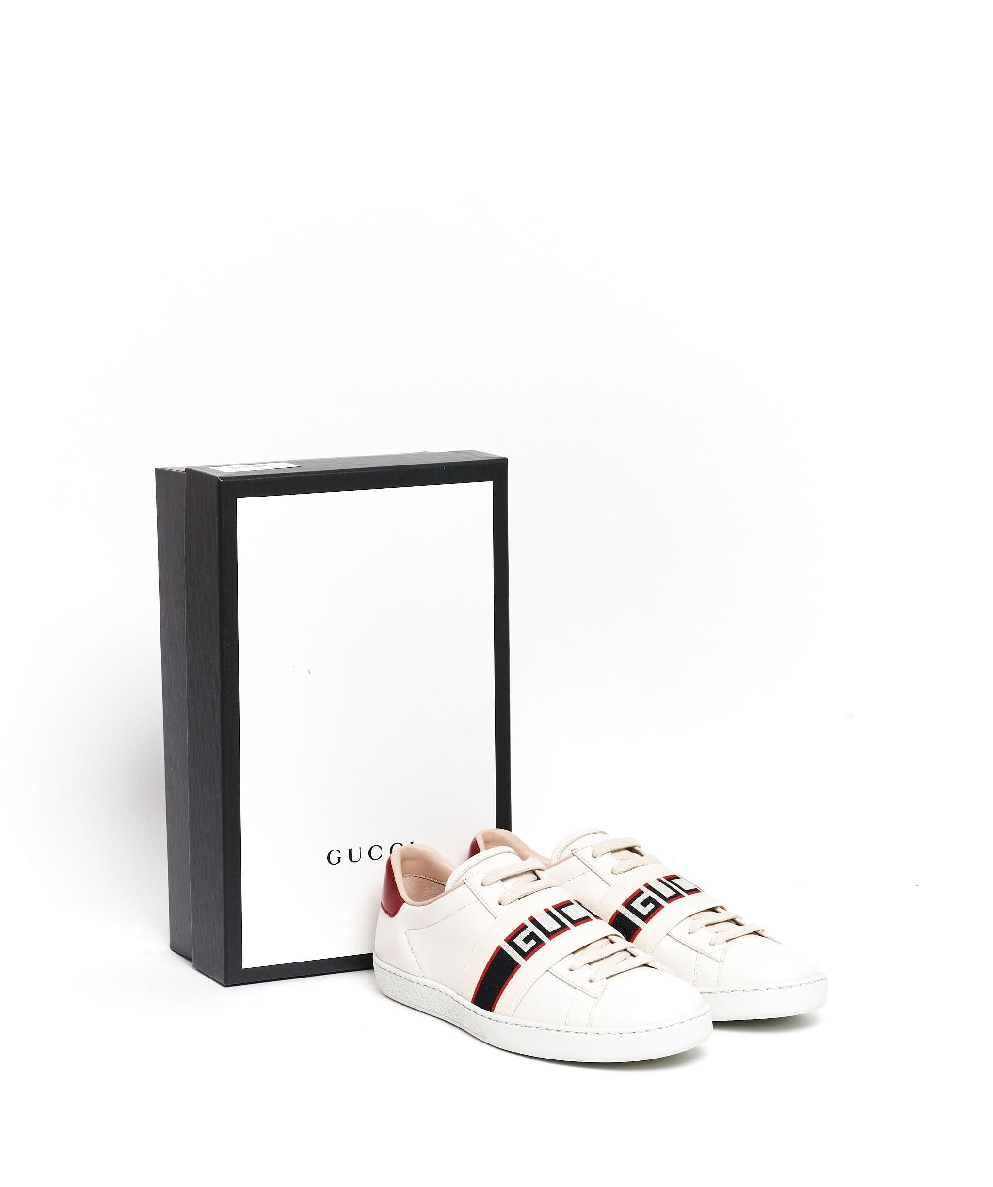 LuxuryPromise Gucci Ace Trainers in White