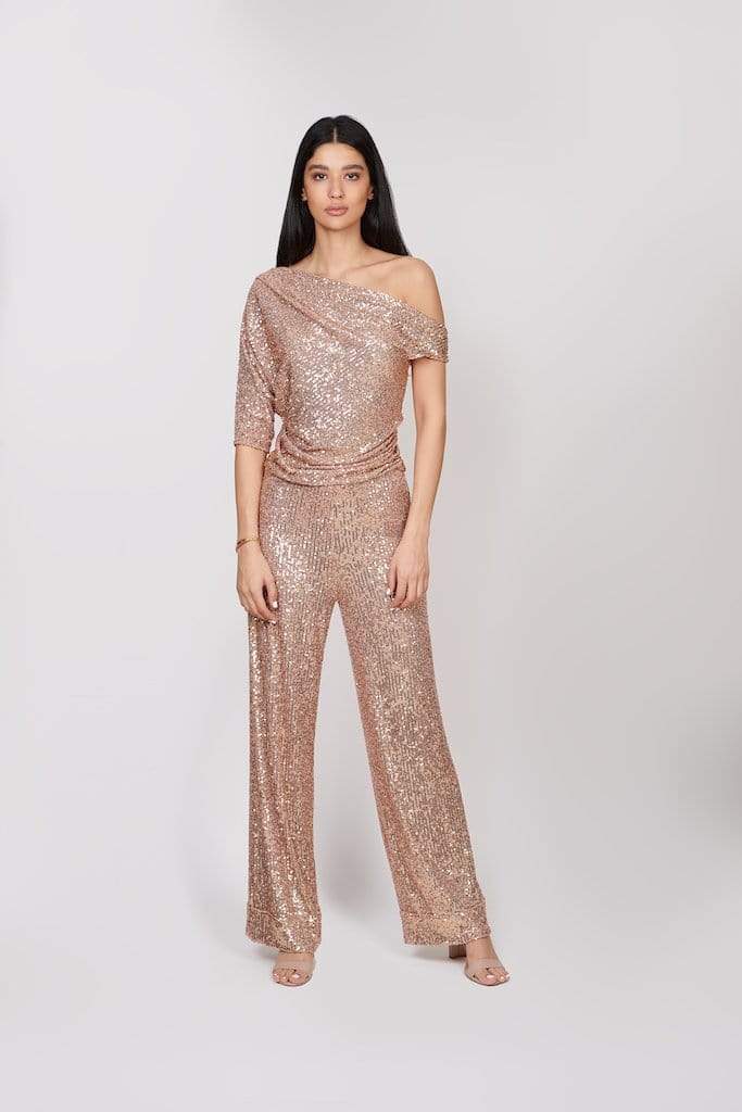 LuxuryPromise Sharis & Diba Glitz 2 Piece Top & Pants Set