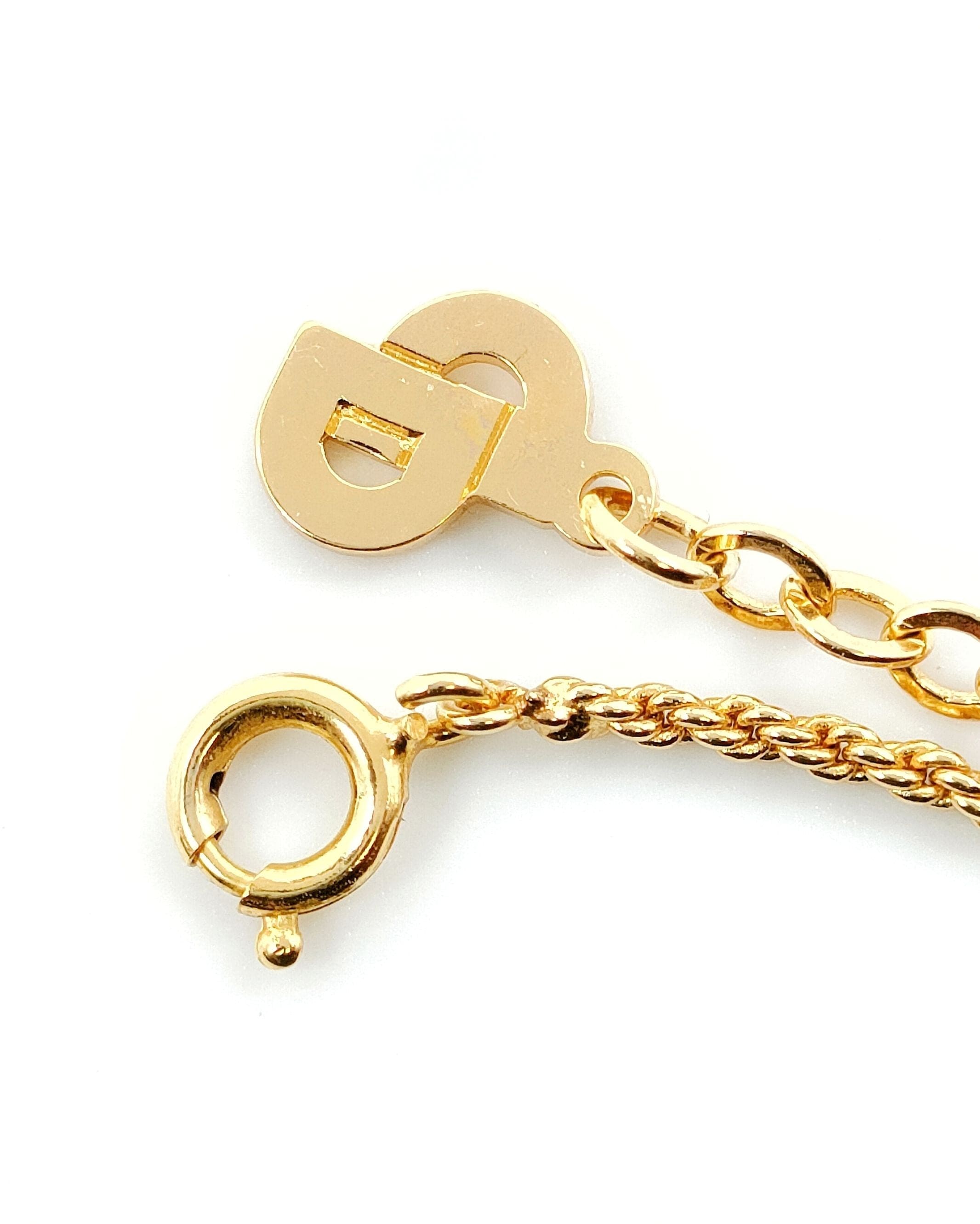 LuxuryPromise Dior Cd Logo Gold Necklace