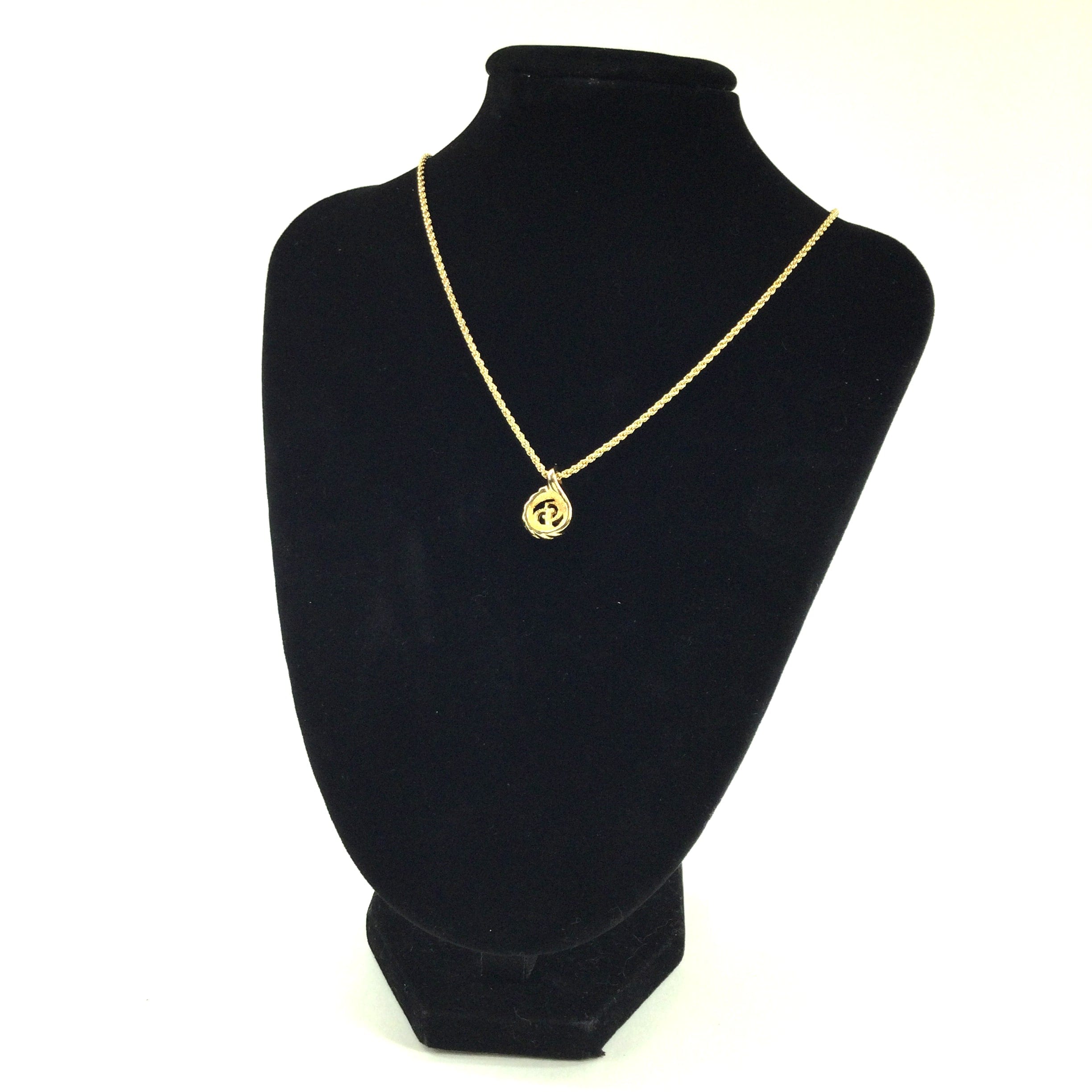 LuxuryPromise Dior Cd Logo Gold Necklace