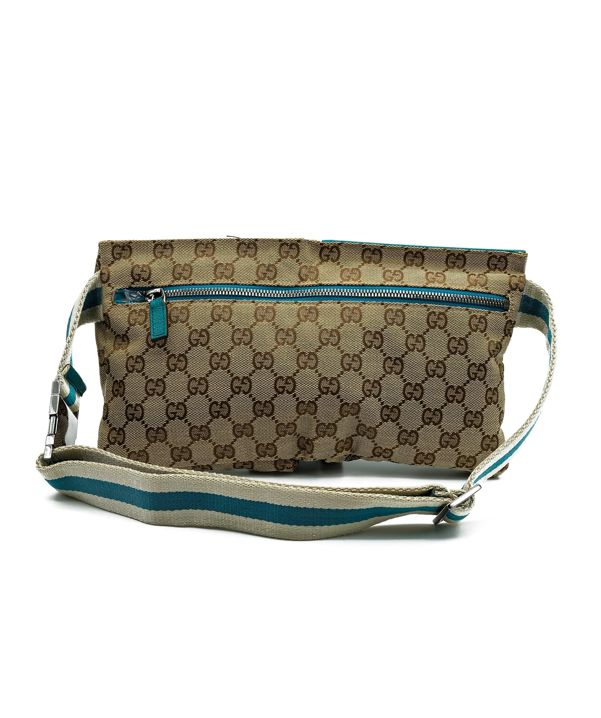 LuxuryPromise Gucci Canvas Blue Beige Waist Bag