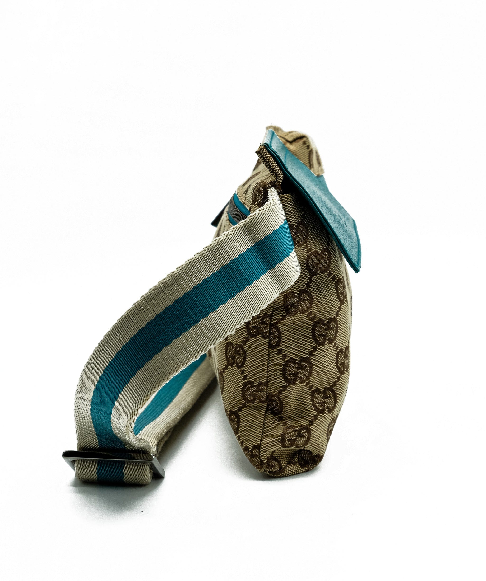 LuxuryPromise Gucci Canvas Blue Beige Waist Bag