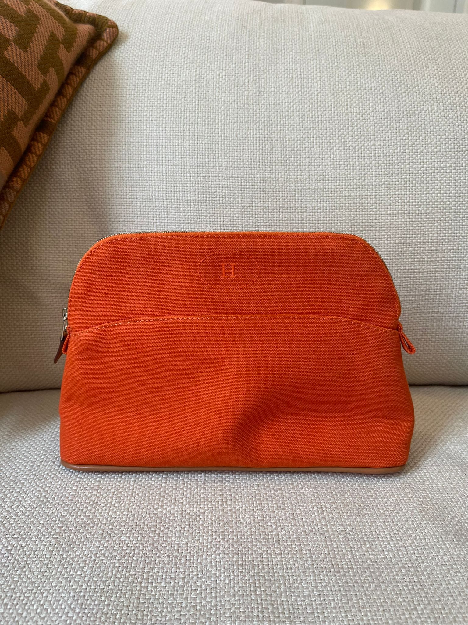 LuxuryPromise Hermes feu bolide canvas pouch