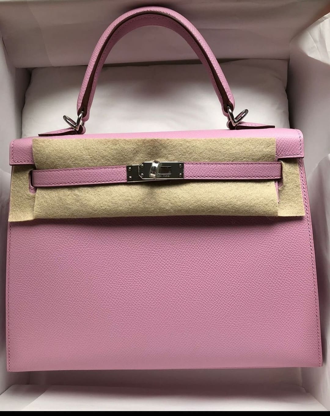 LuxuryPromise Hermès Kelly 25 Mauve Sylvester Epsom PHW #U SKL1161