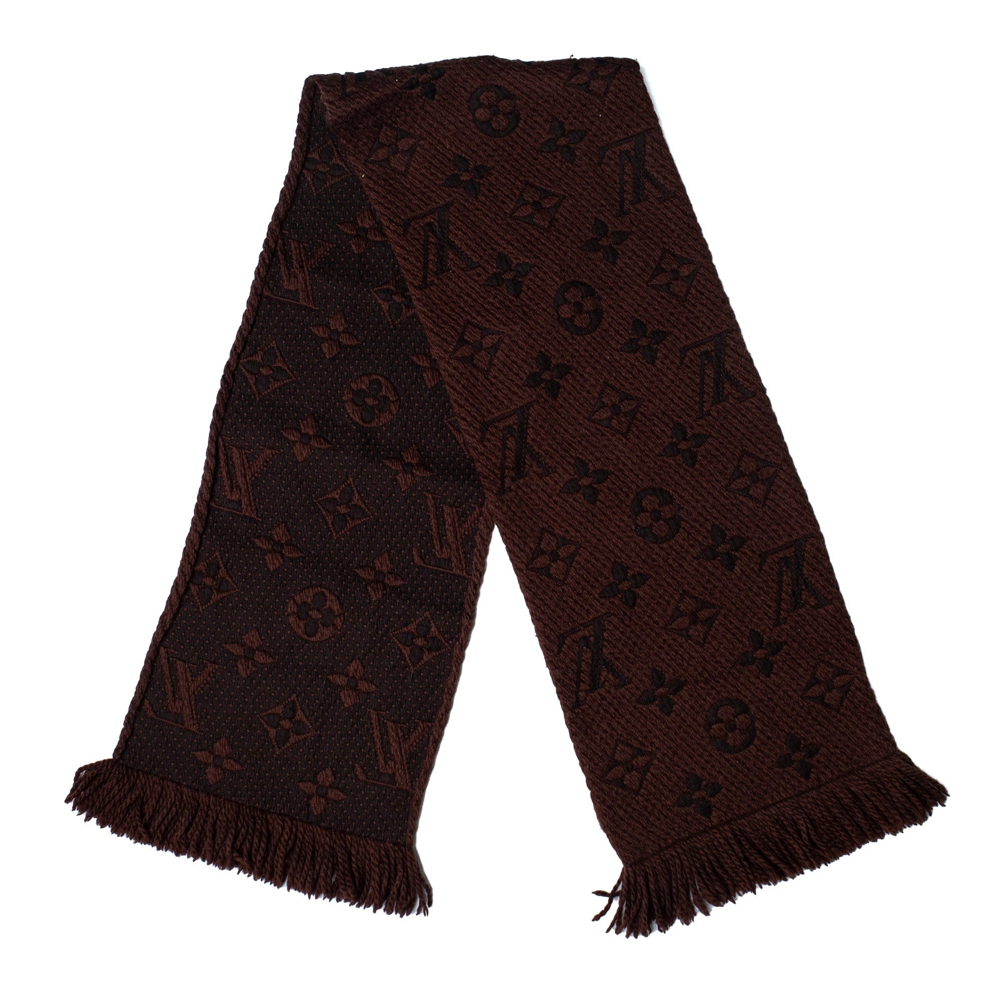 LuxuryPromise Louis Vuitton Brown  Oversized LV Logo Neck scarf AAV4942