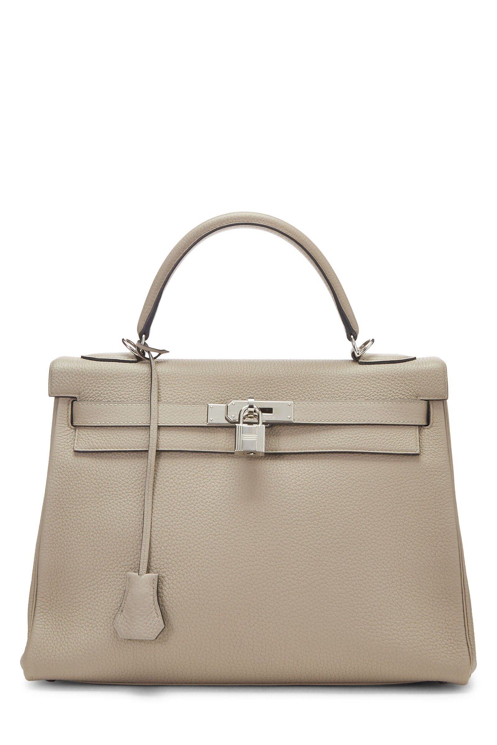 LuxuryPromise Hermes Kelly 32 Gris Tourterelle Togo PHW QGB0H132EB001A