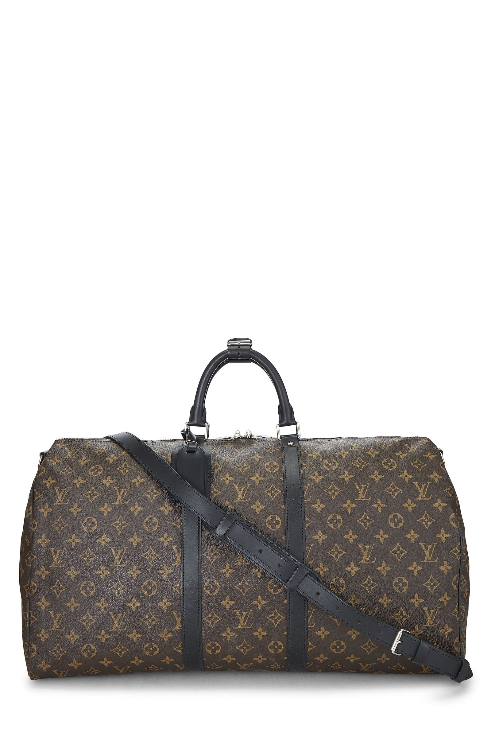 LuxuryPromise Louis Vuitton Brown Macassar Keepall Bandouliere 55 QJB0GI4Q0B031