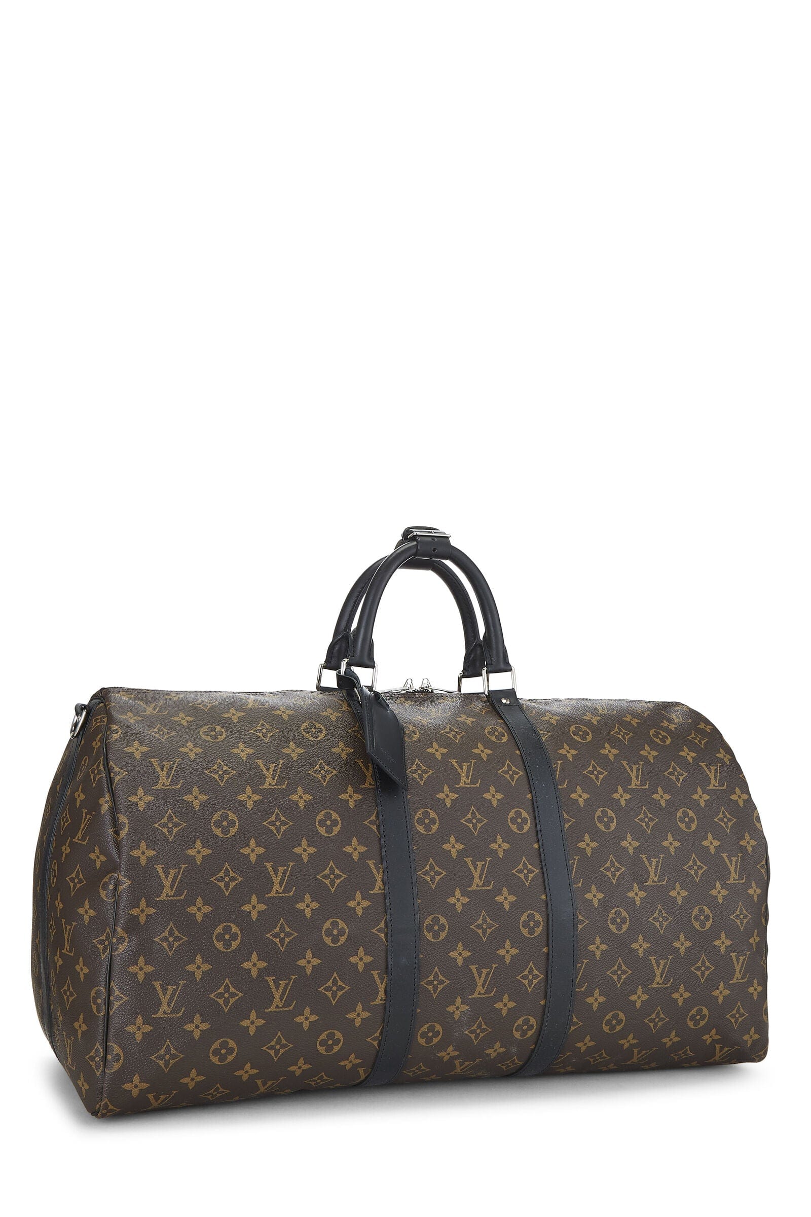 LuxuryPromise Louis Vuitton Brown Macassar Keepall Bandouliere 55 QJB0GI4Q0B031