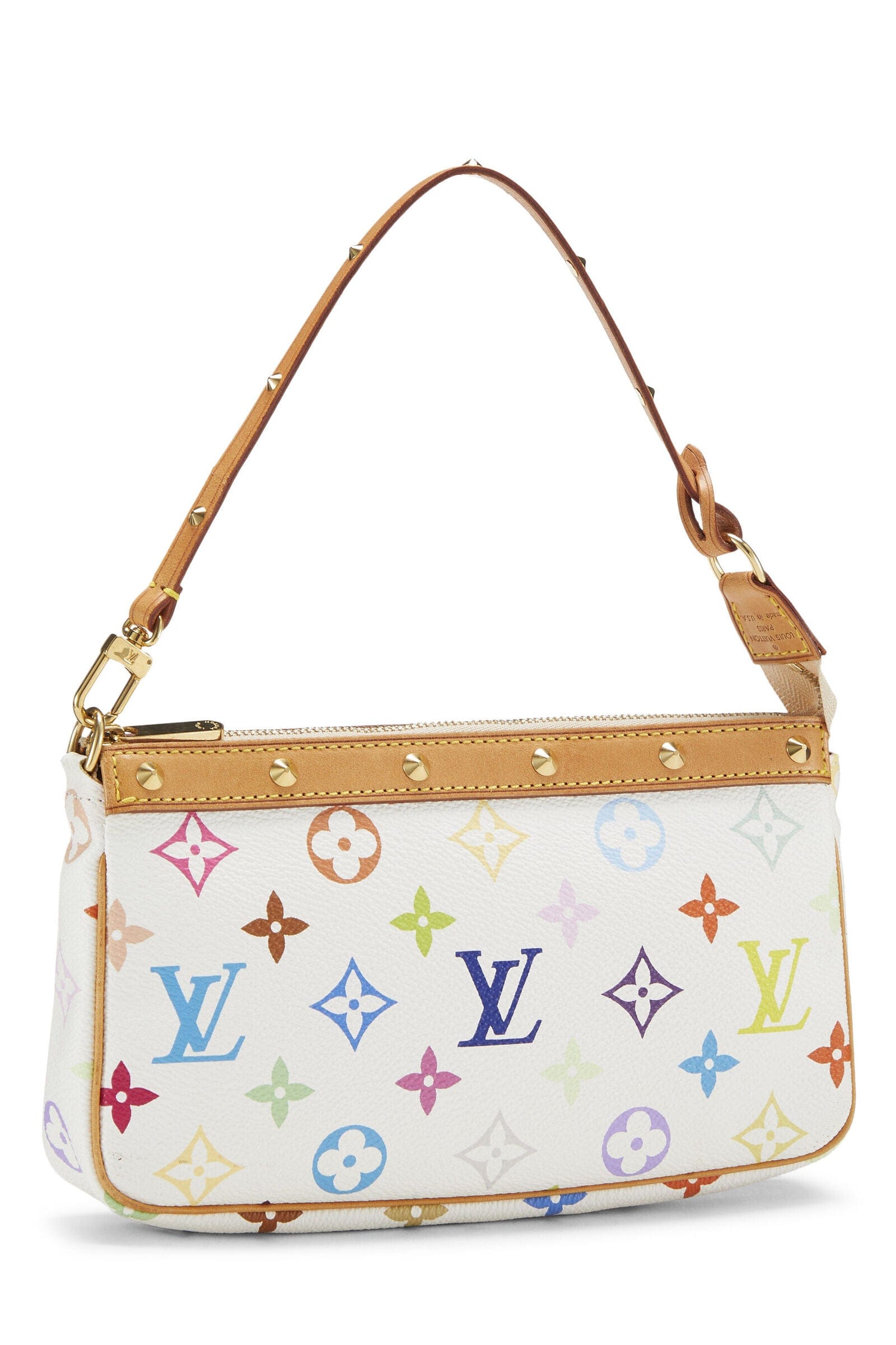 LuxuryPromise Louis Vuitton Murakami White Pochette QJBJUI1ZWB032