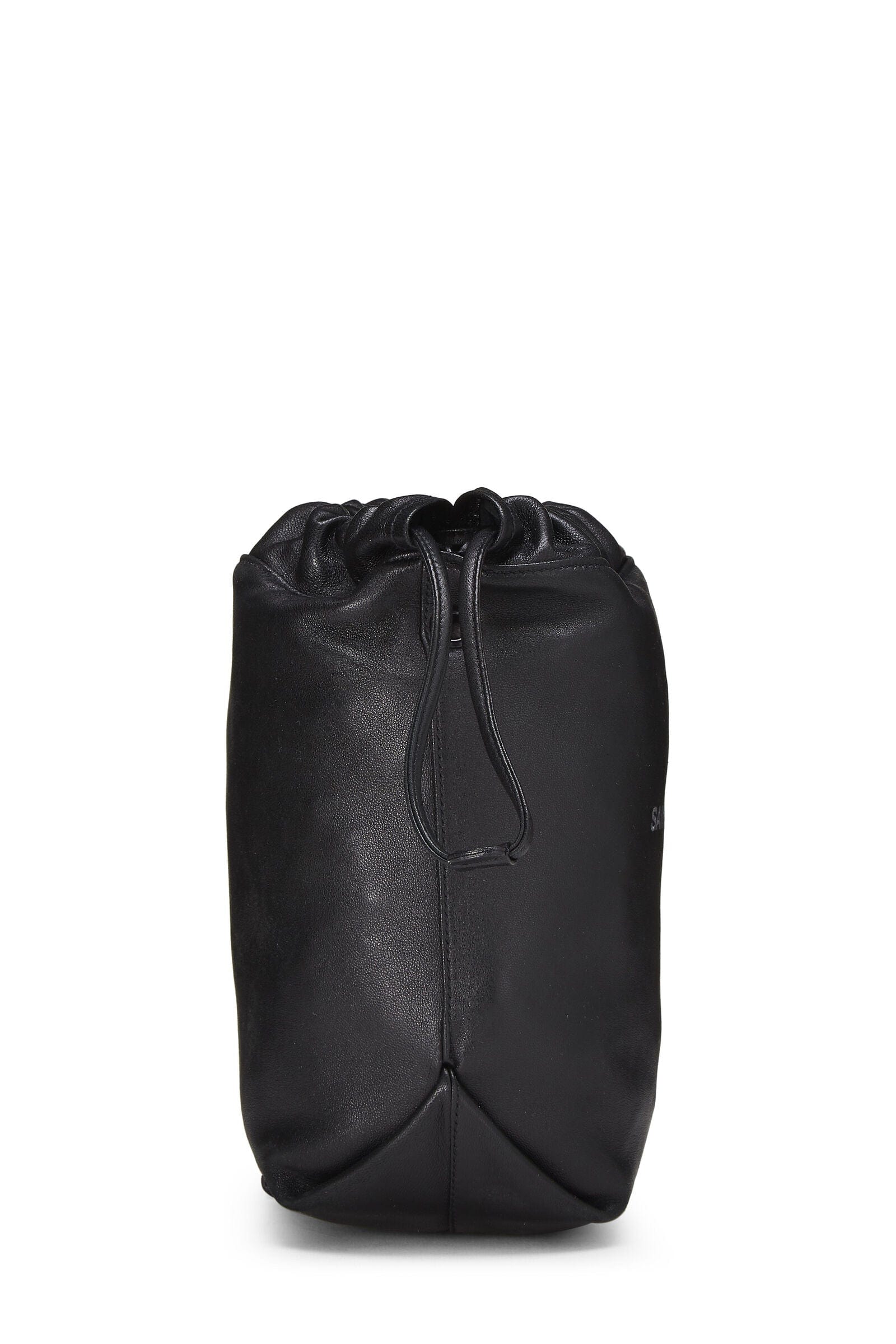 LuxuryPromise YSL BLACK LEATHER TEDDY BUCKET BAG