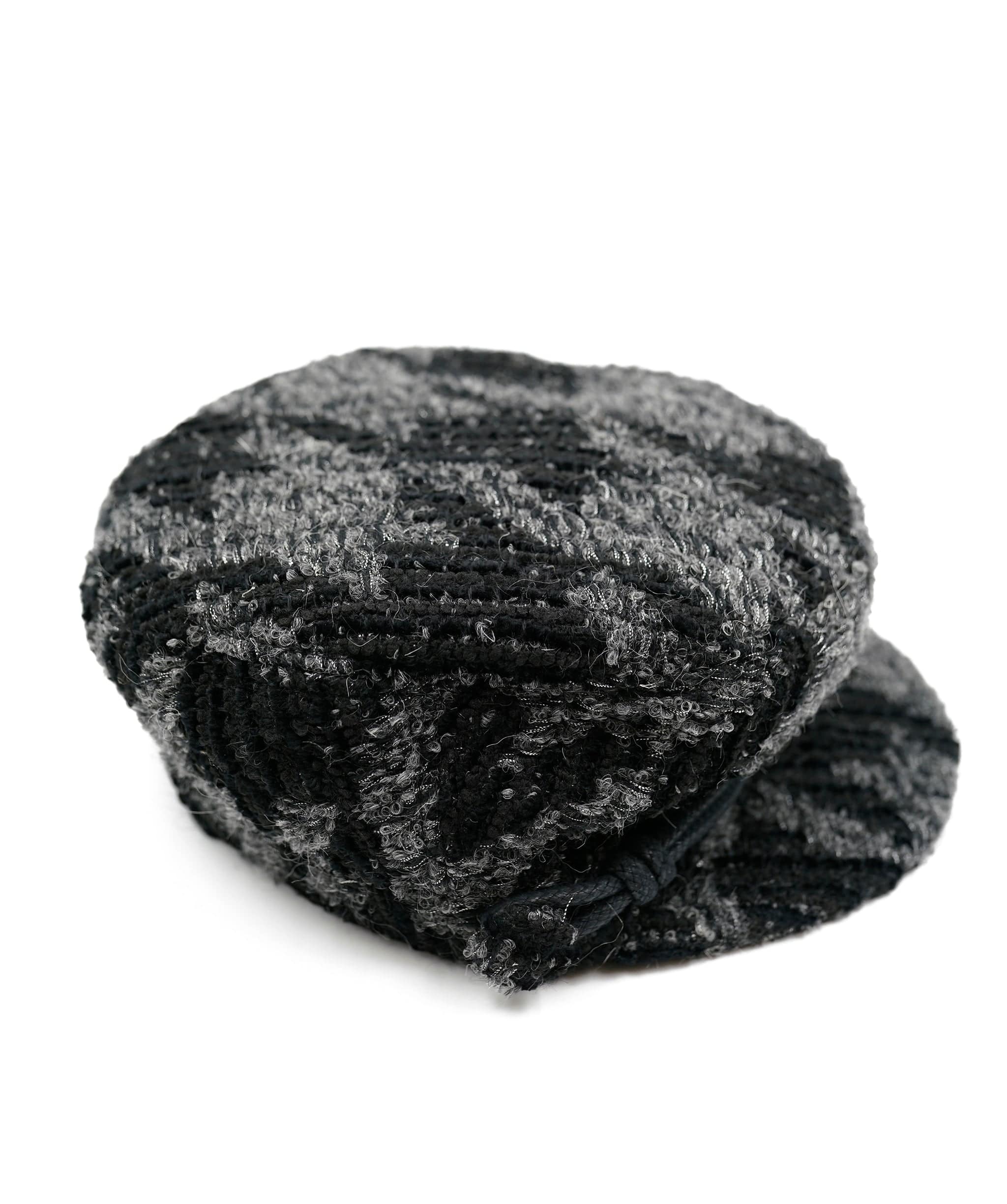 Maison Michel Maison Michel Pied de Poule tweed black and grey hat ASL5079