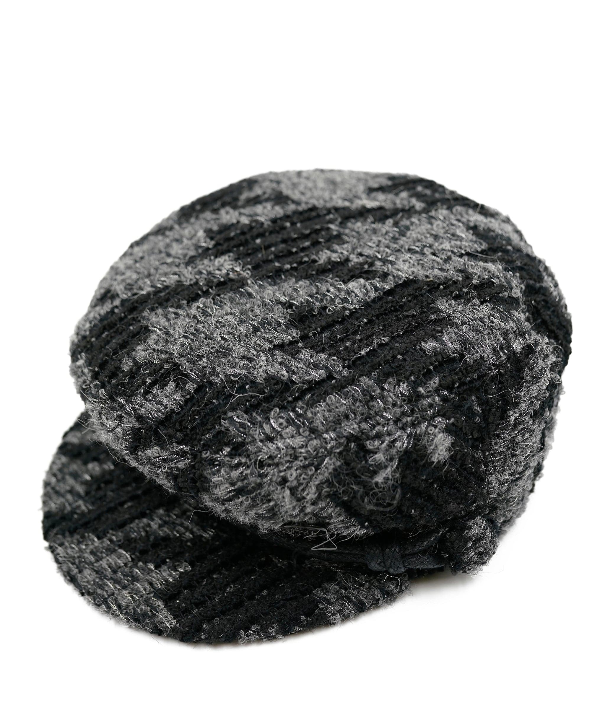 Maison Michel Maison Michel Pied de Poule tweed black and grey hat ASL5079