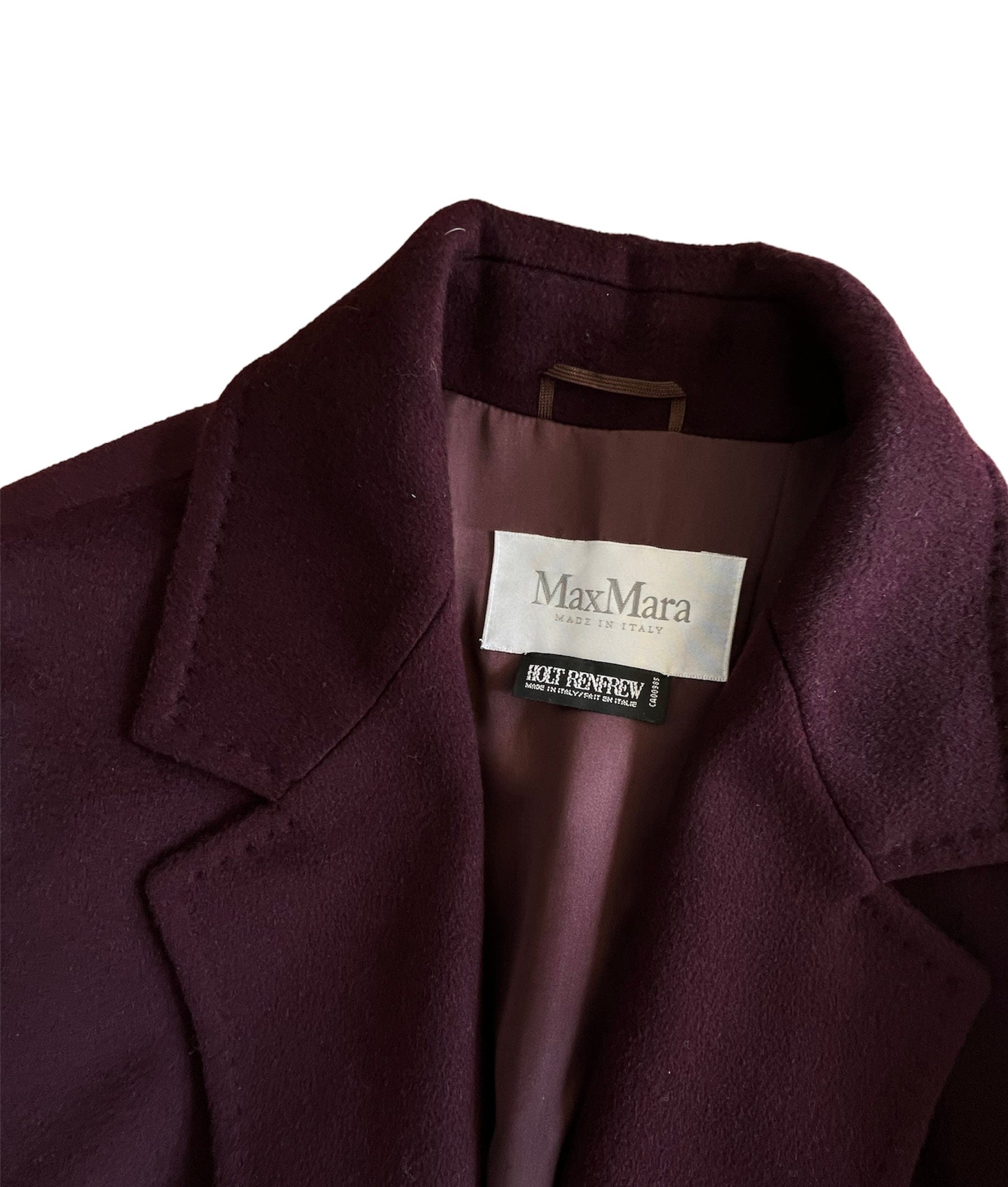 Max Mara Max Mara Burgundy Coat KRC13530-FD