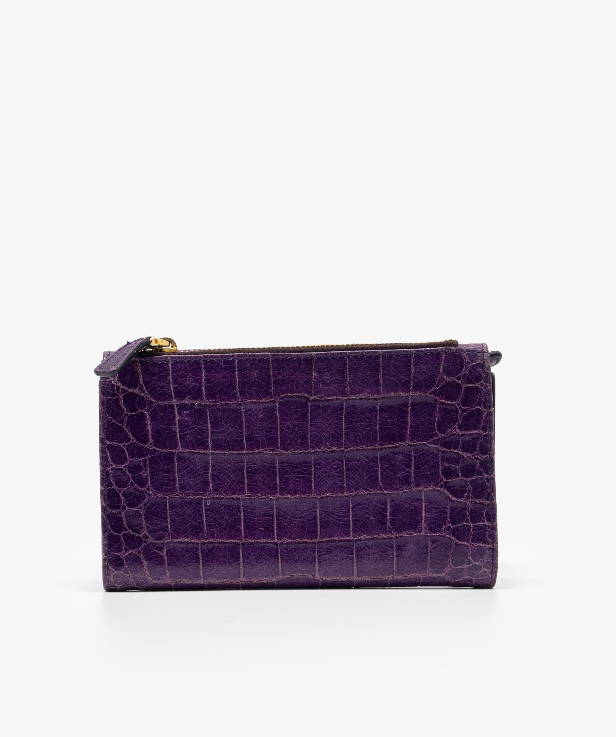 Miu Miu Miu Miu Embossed Purple Wallet RJC1114