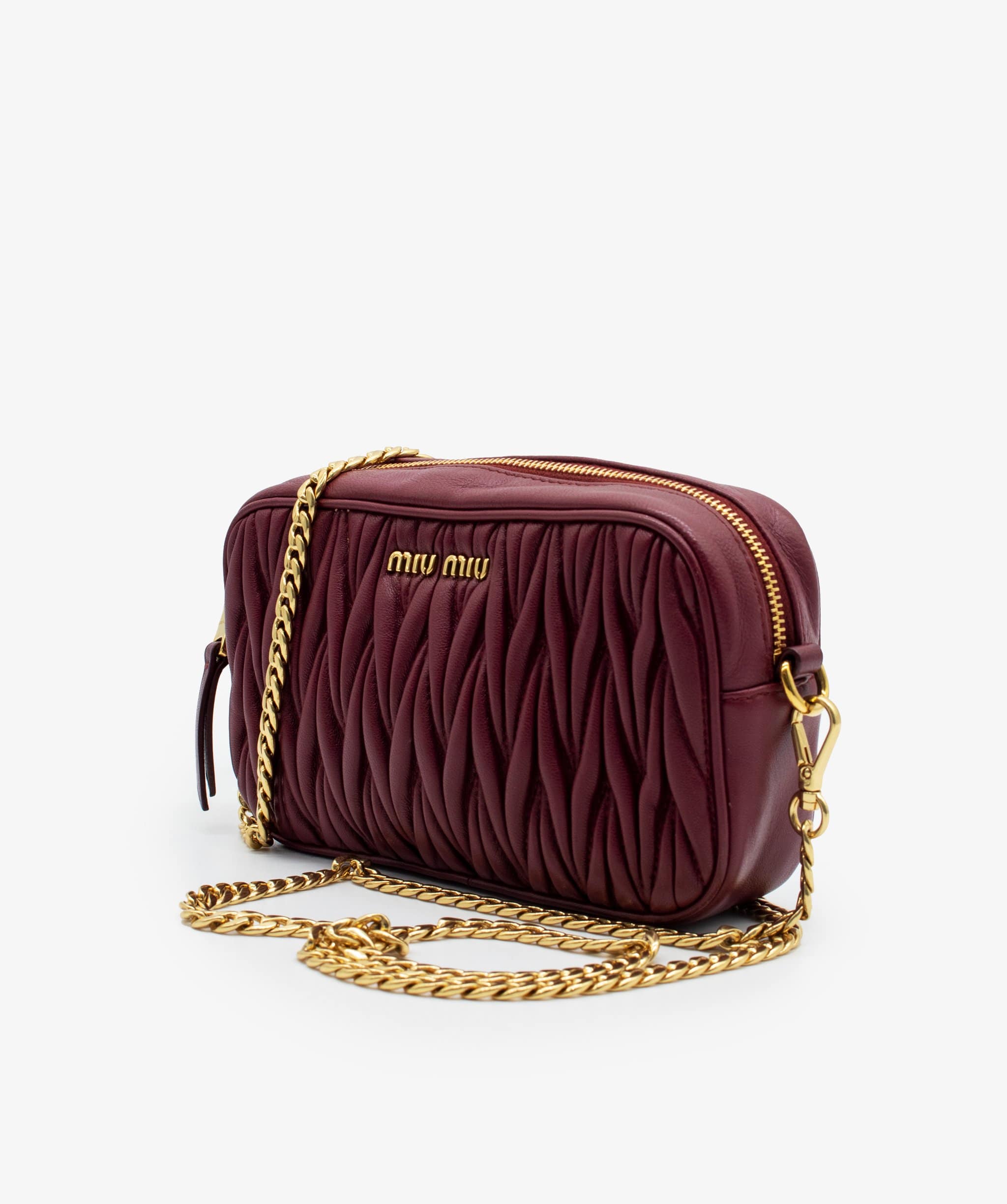 Miu Miu Miu Miu Matelasse Chain Belt Bag