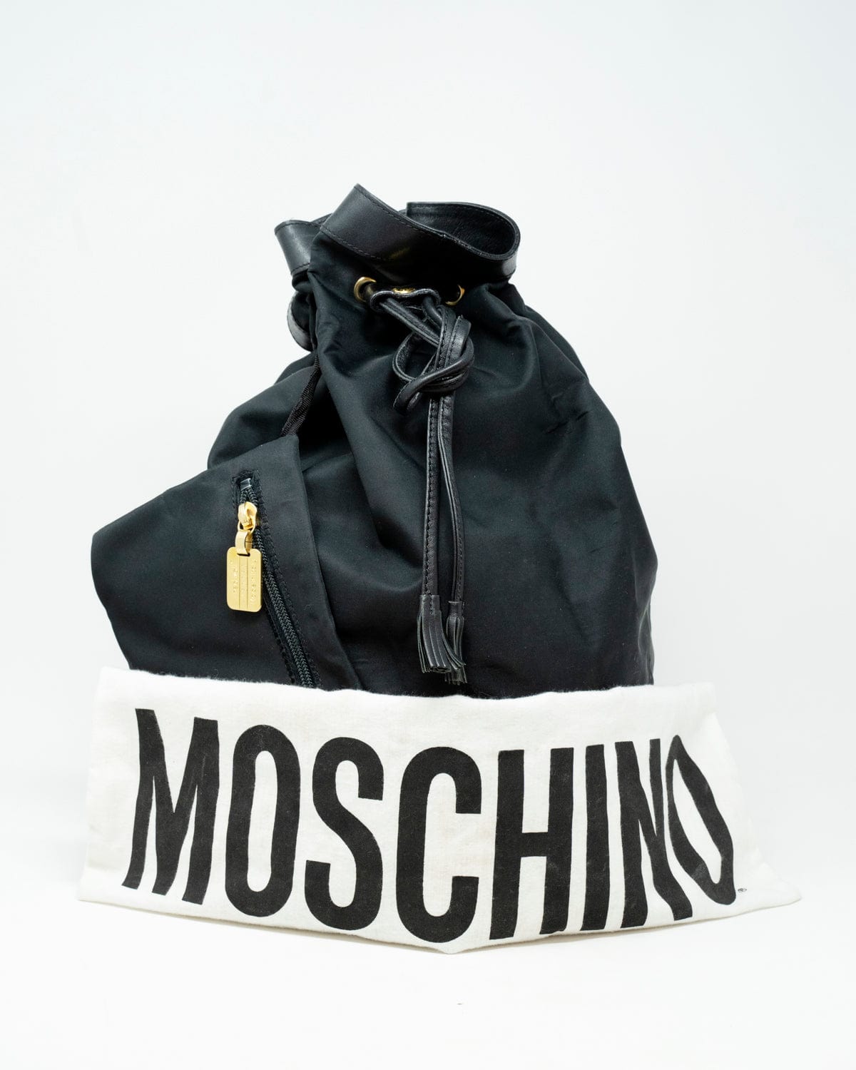 Moschino Moschino Black Nylon Duffle Bag With GHW - AGL1826