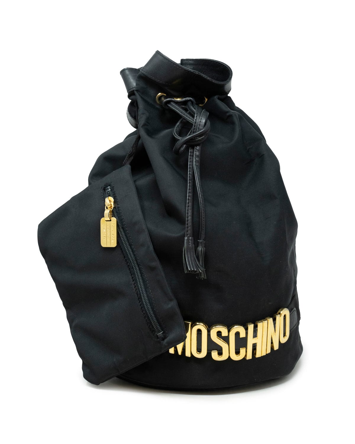 Moschino Moschino Black Nylon Duffle Bag With GHW - AGL1826