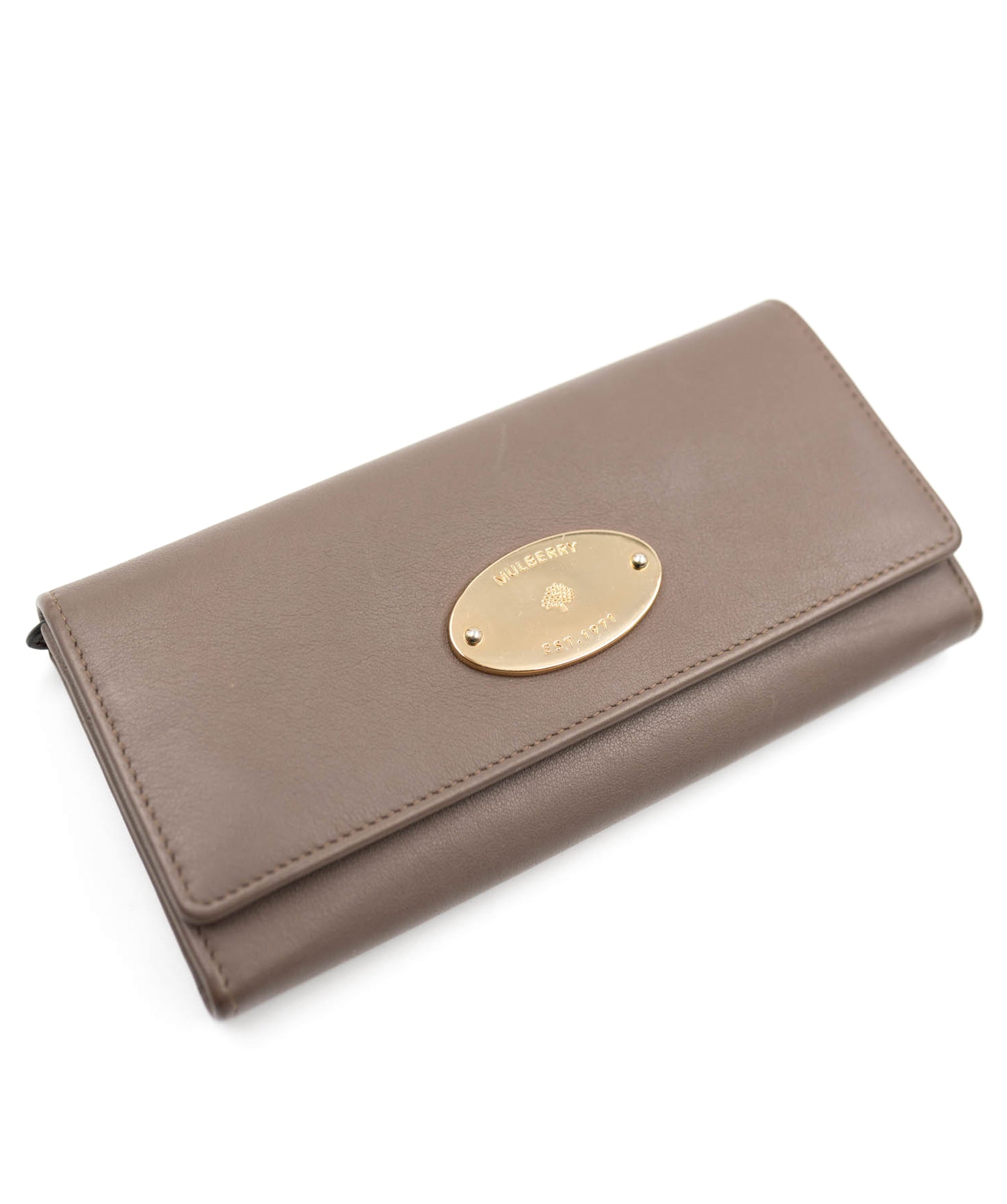 Mulberry Mulberry taupe continental wallet  - AGL2011