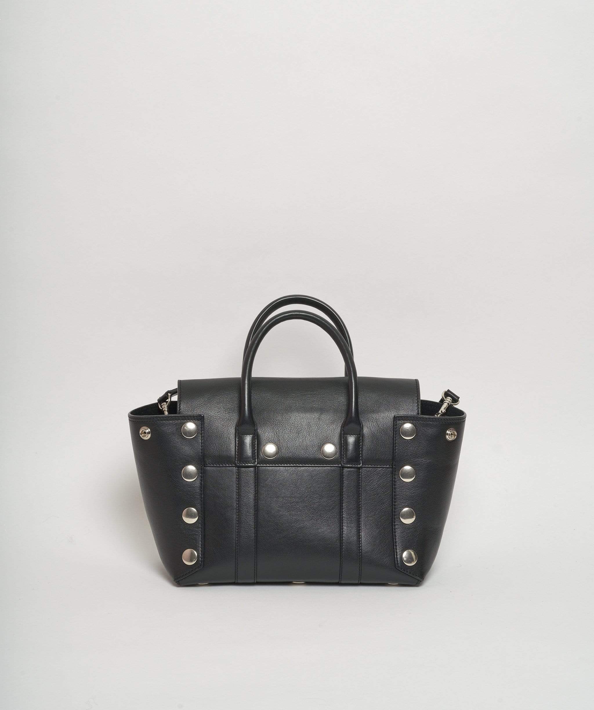 Mulberry Mulberry Bayswater Black Leather Stud Detail Bag PHW