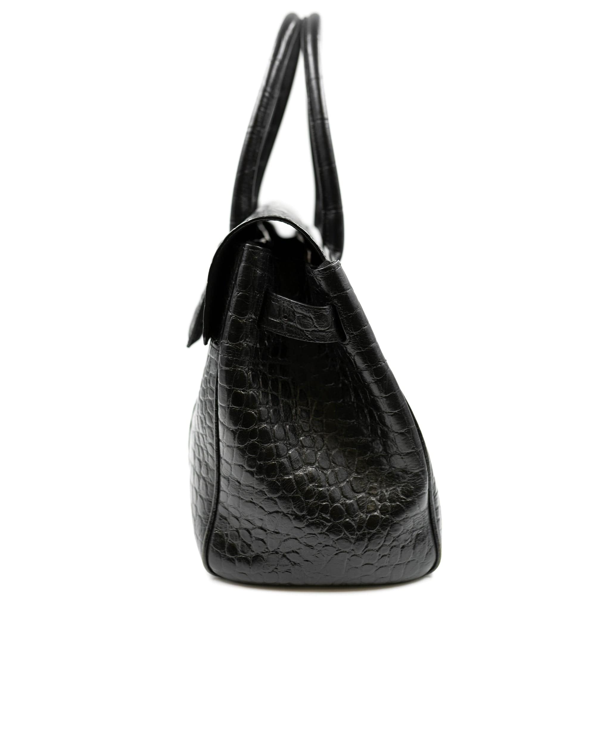 Mulberry Mulberry Black croc bayswater AGC1332