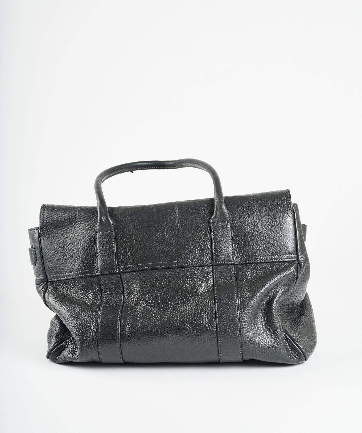 Mulberry Mulberry Grey Leather Bayswater Top Handle Bag