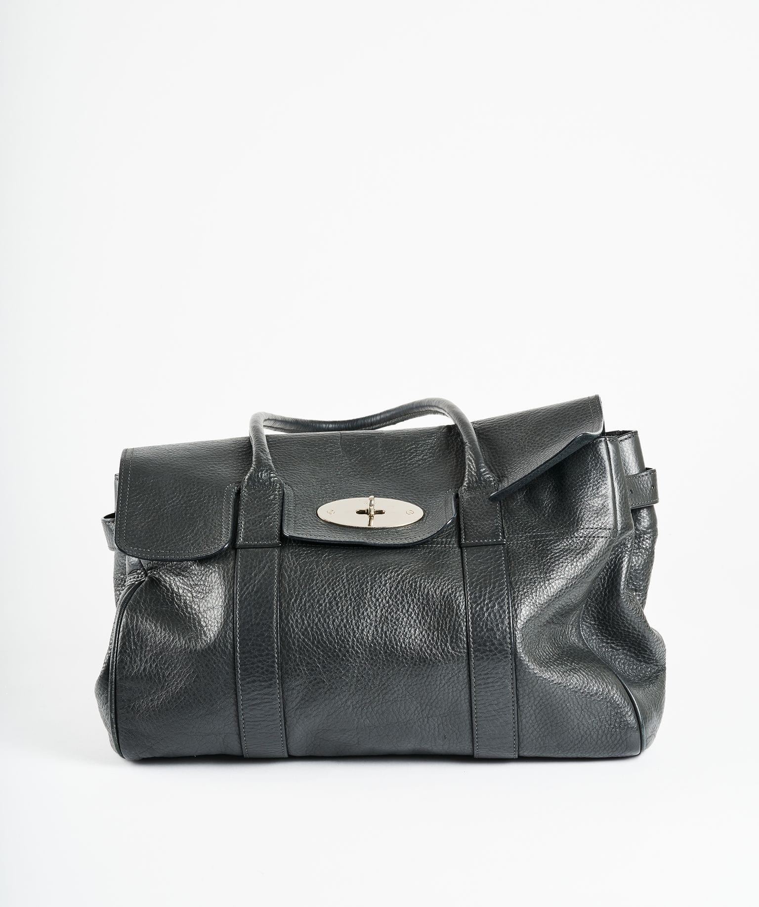 Mulberry Mulberry Grey Leather Bayswater Top Handle Bag