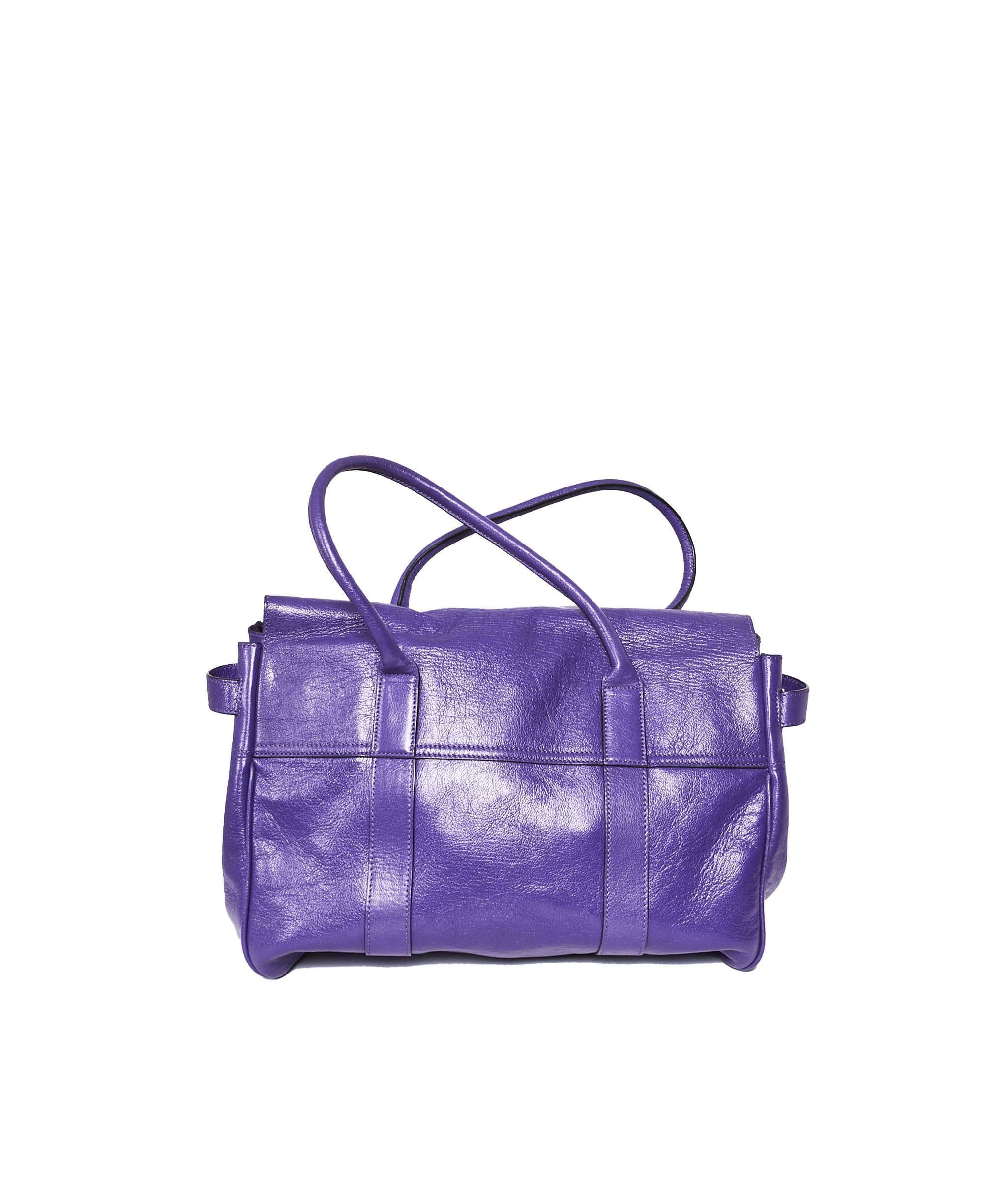 Mulberry Mulberry Purple Leather Bayswater GHW  AGL1001