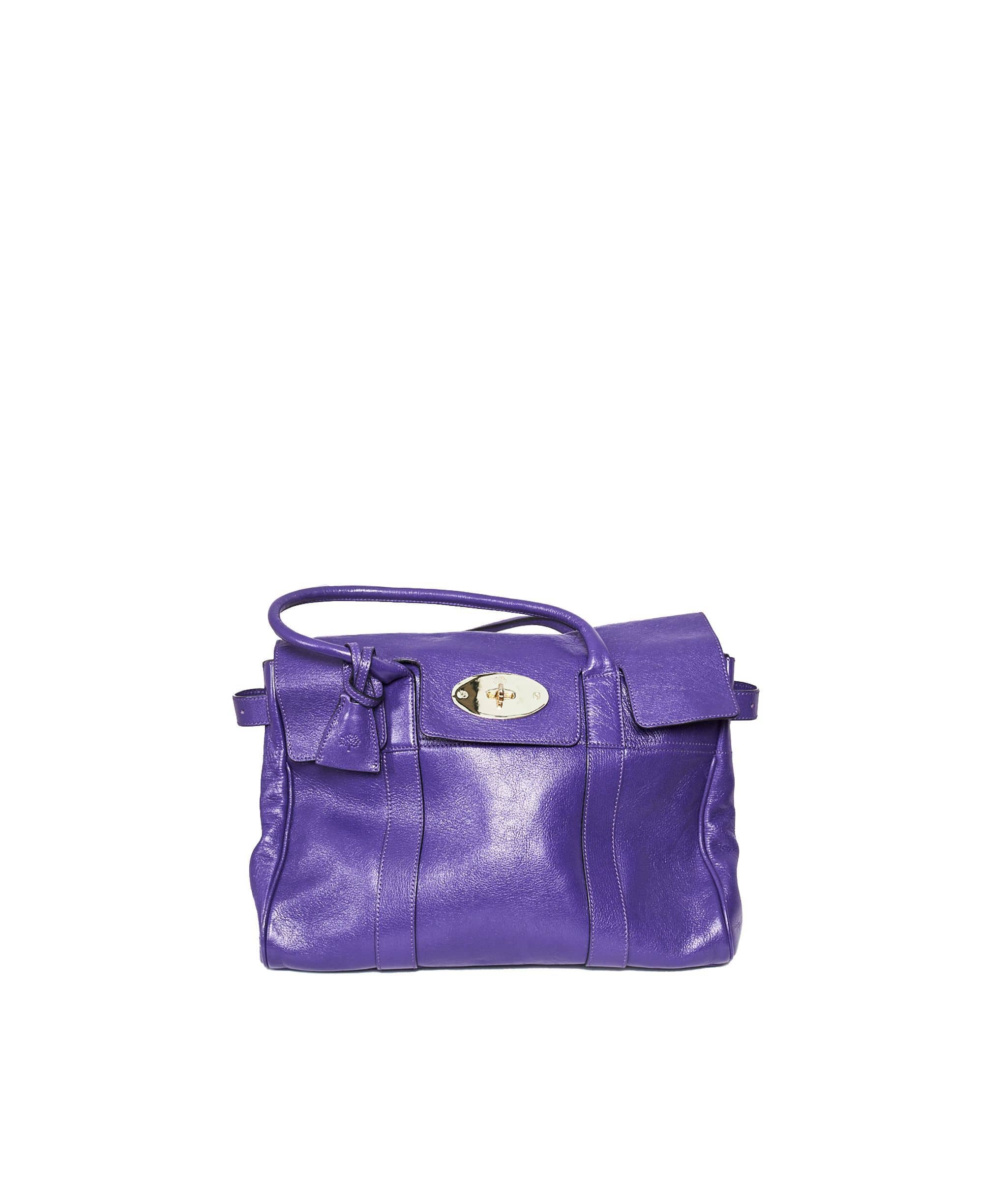 Mulberry Mulberry Purple Leather Bayswater GHW  AGL1001