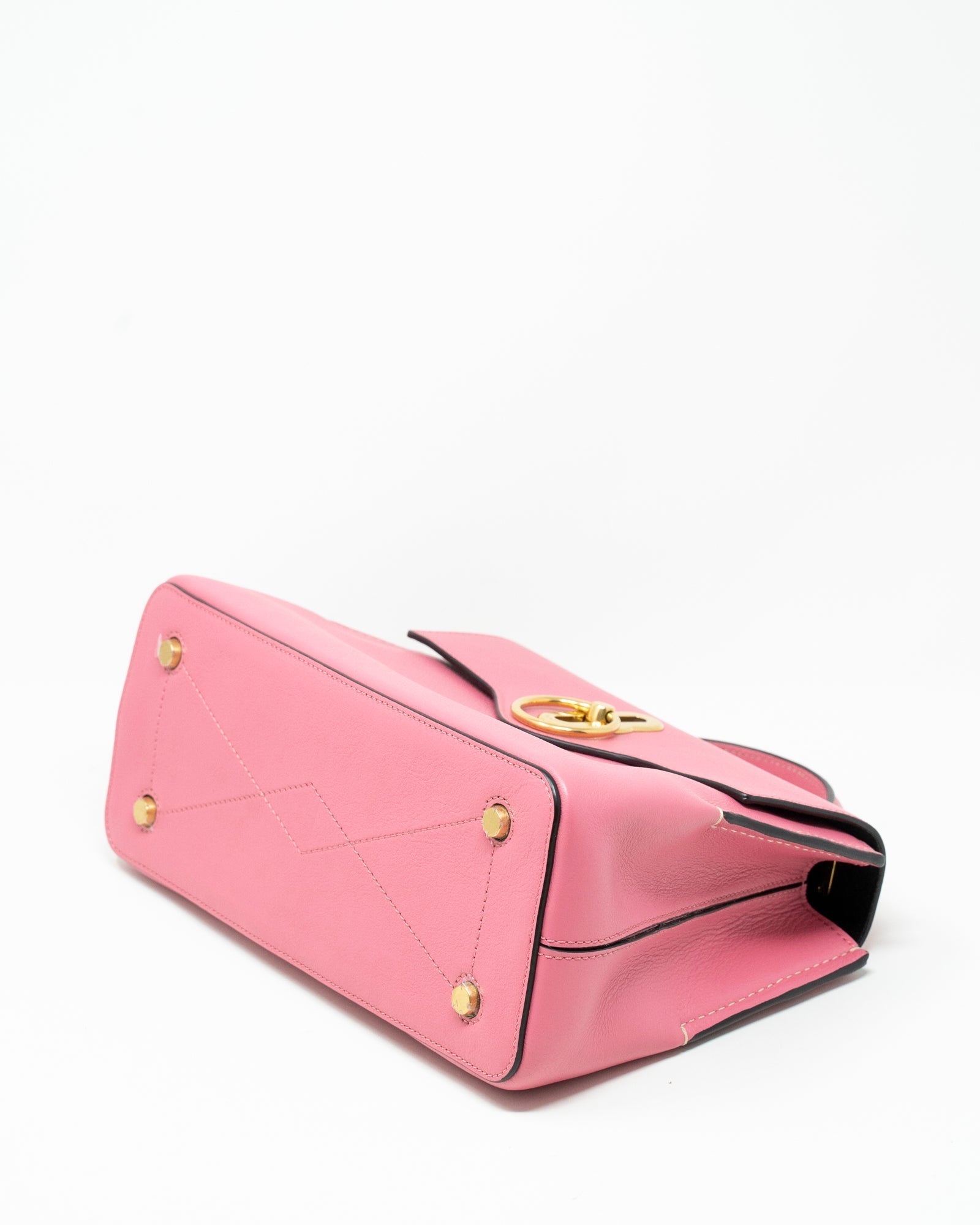 Mulberry Mulberry seaton small leather bag in hot pink, with gold hardware.  - AGL2013